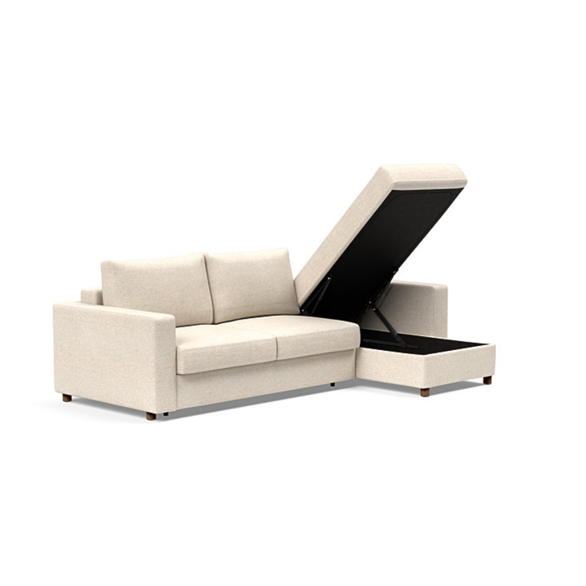 Neah Standard Arms Sofa Bed with Lounger