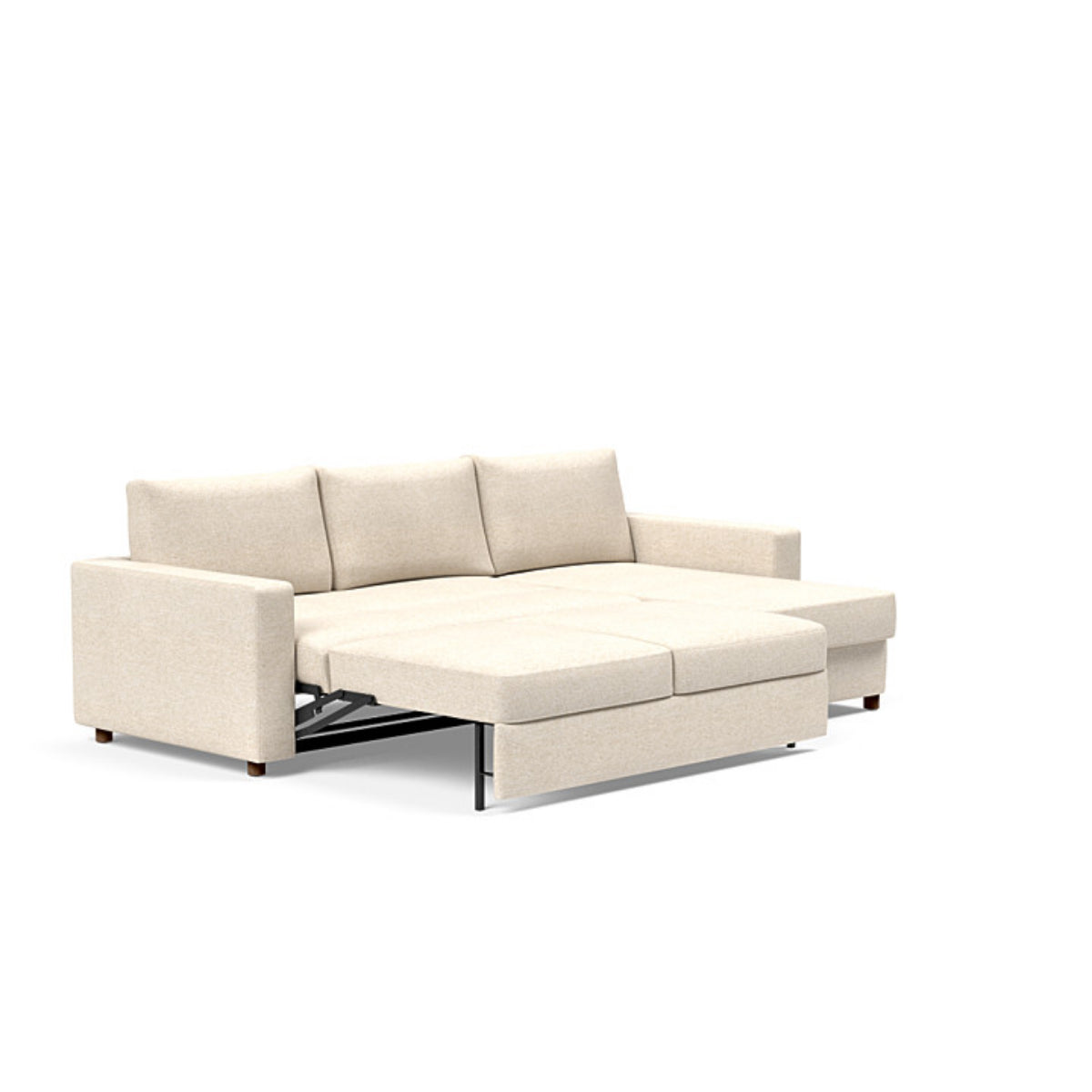 Neah Standard Arms Sofa Bed with Lounger