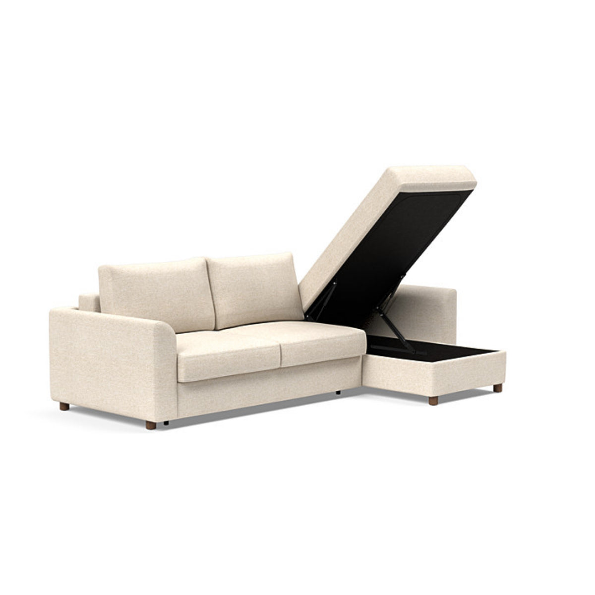 Neah Curved Arms Sofa Bed with Lounger