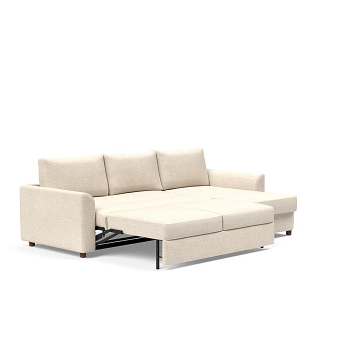 Neah Curved Arms Sofa Bed with Lounger