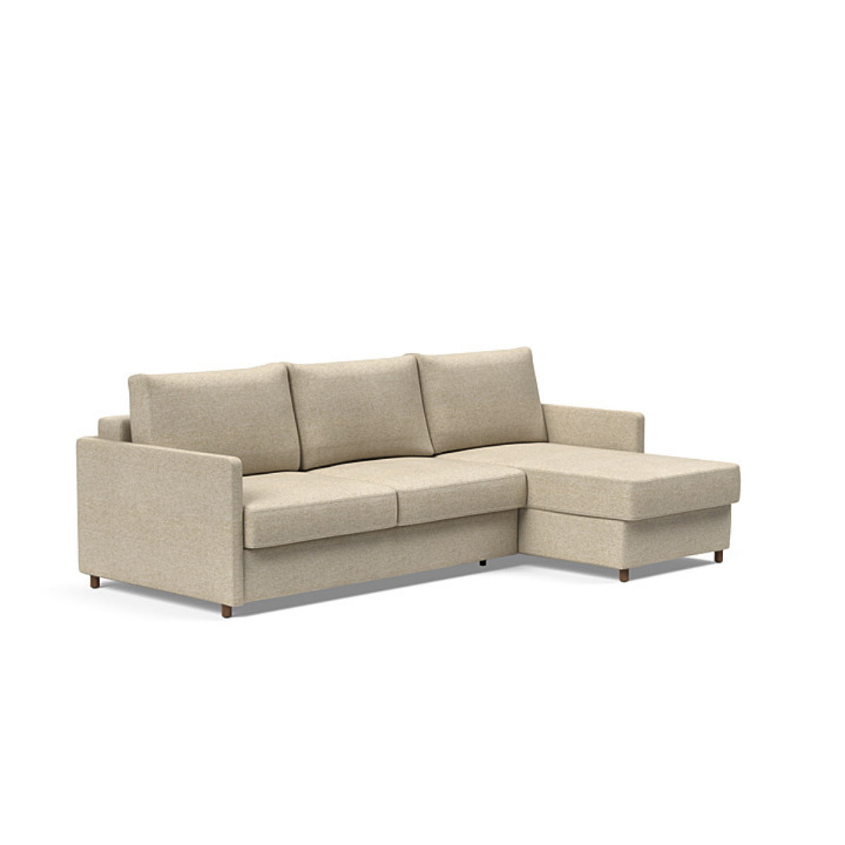 Neah Slim Arms Sofa Bed with Lounger