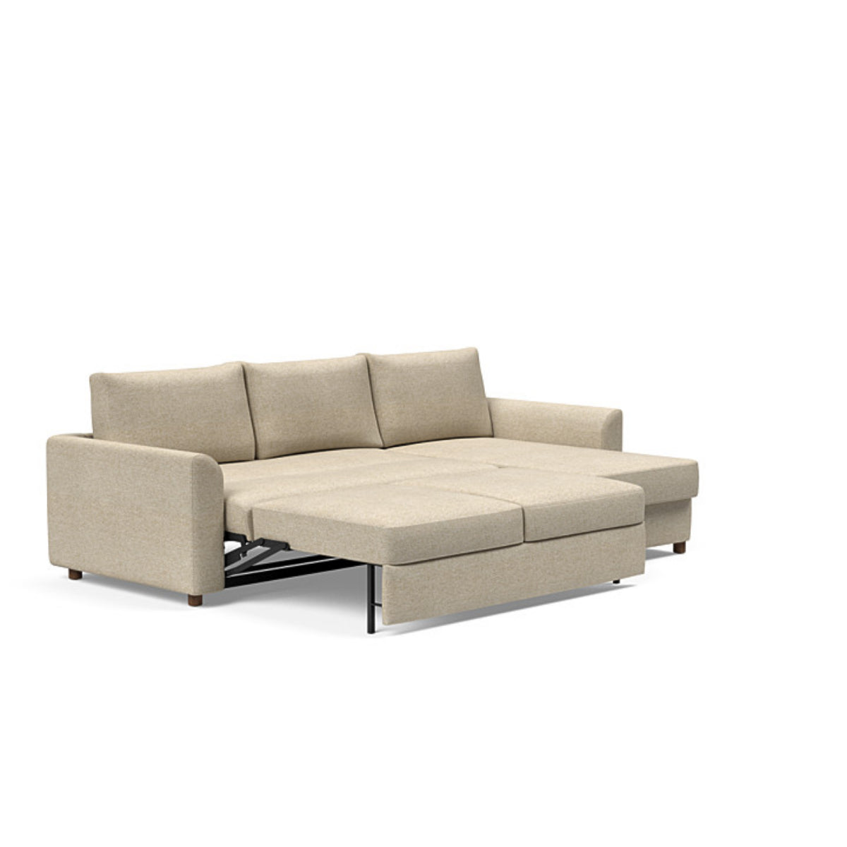 Neah Curved Arms Sofa Bed with Lounger