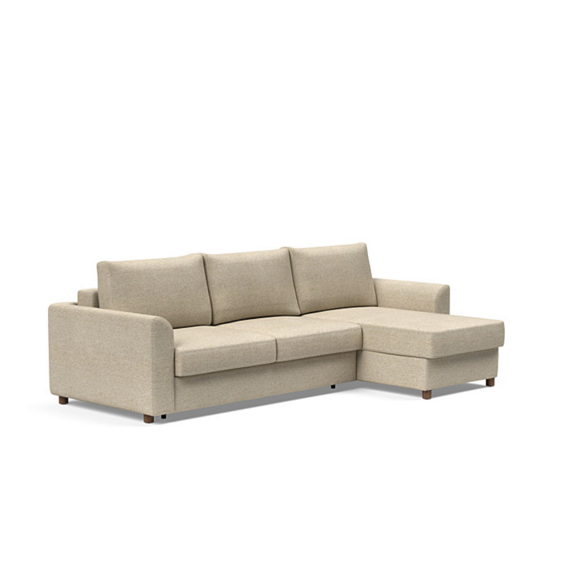 Neah Curved Arms Sofa Bed with Lounger