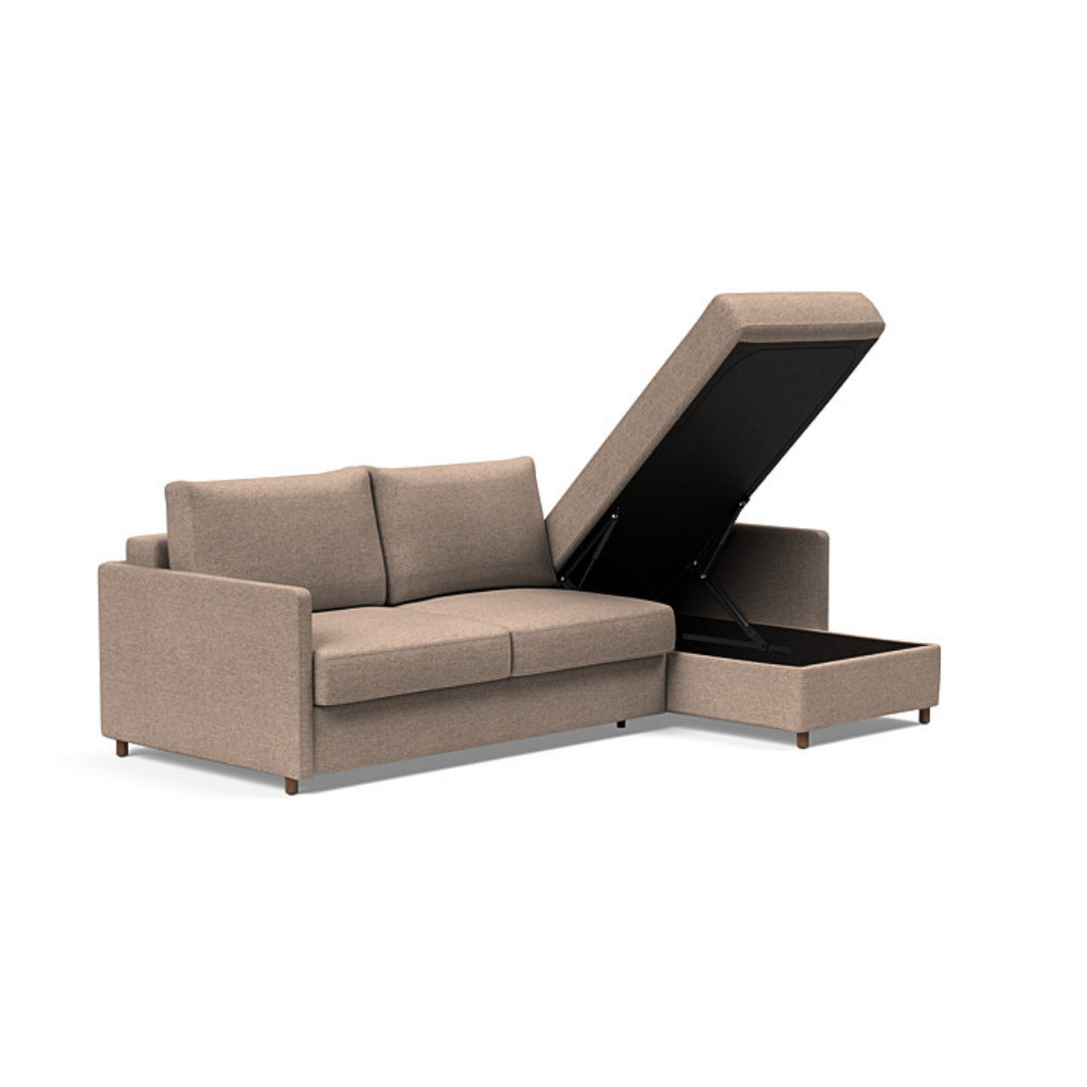 Neah Slim Arms Sofa Bed with Lounger