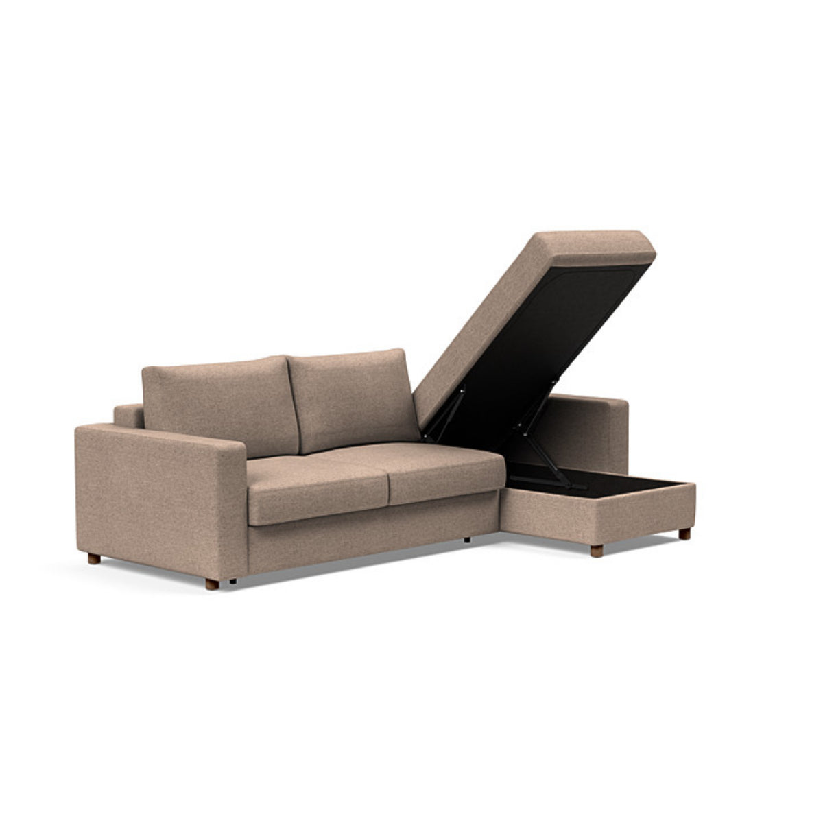 Neah Standard Arms Sofa Bed with Lounger