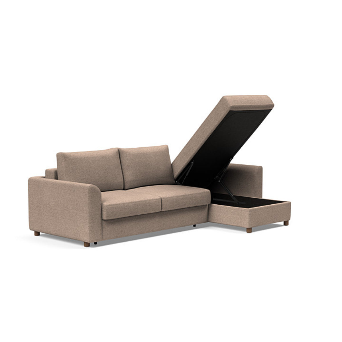 Neah Curved Arms Sofa Bed with Lounger
