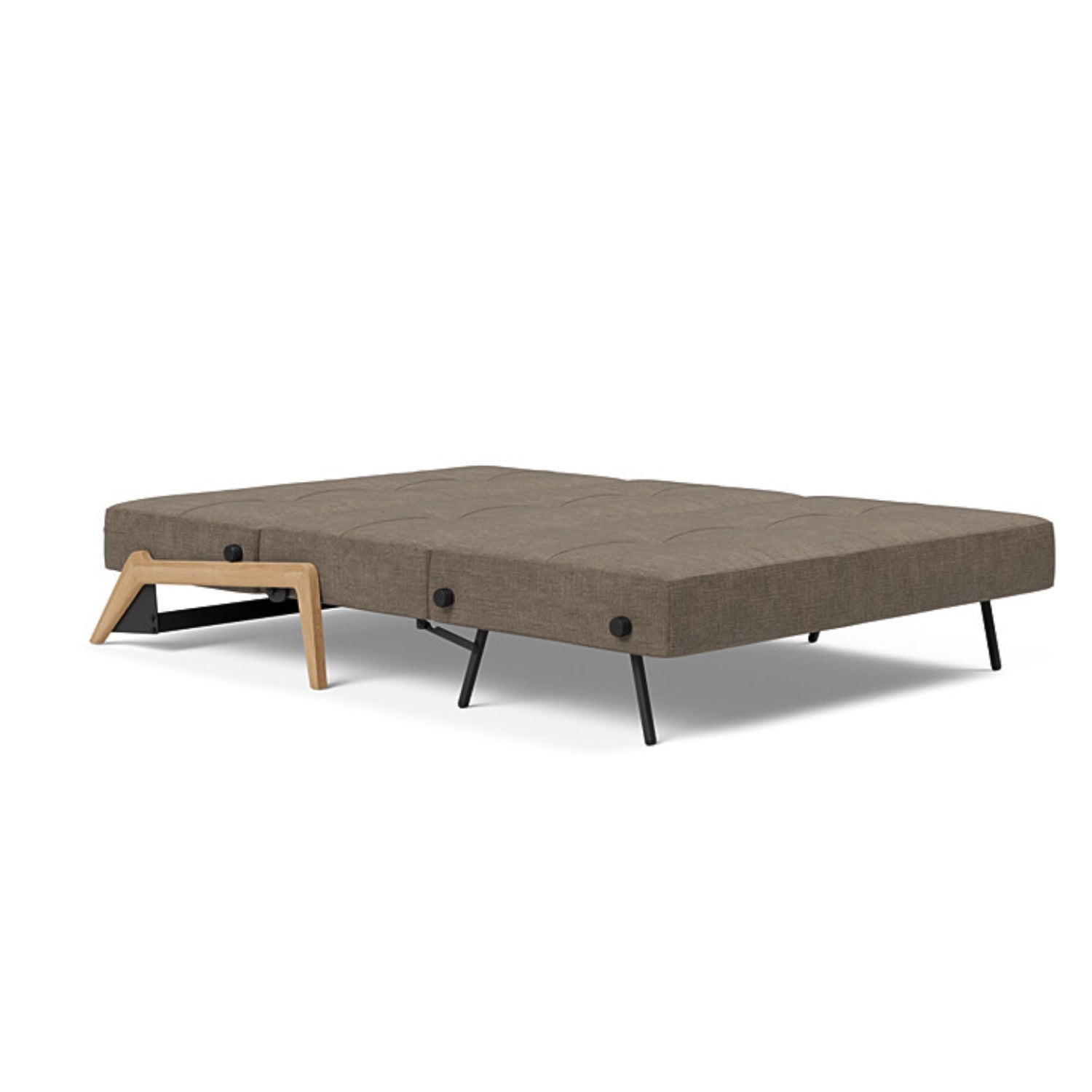 Cubed 02 Sofa with Light Wood Legs