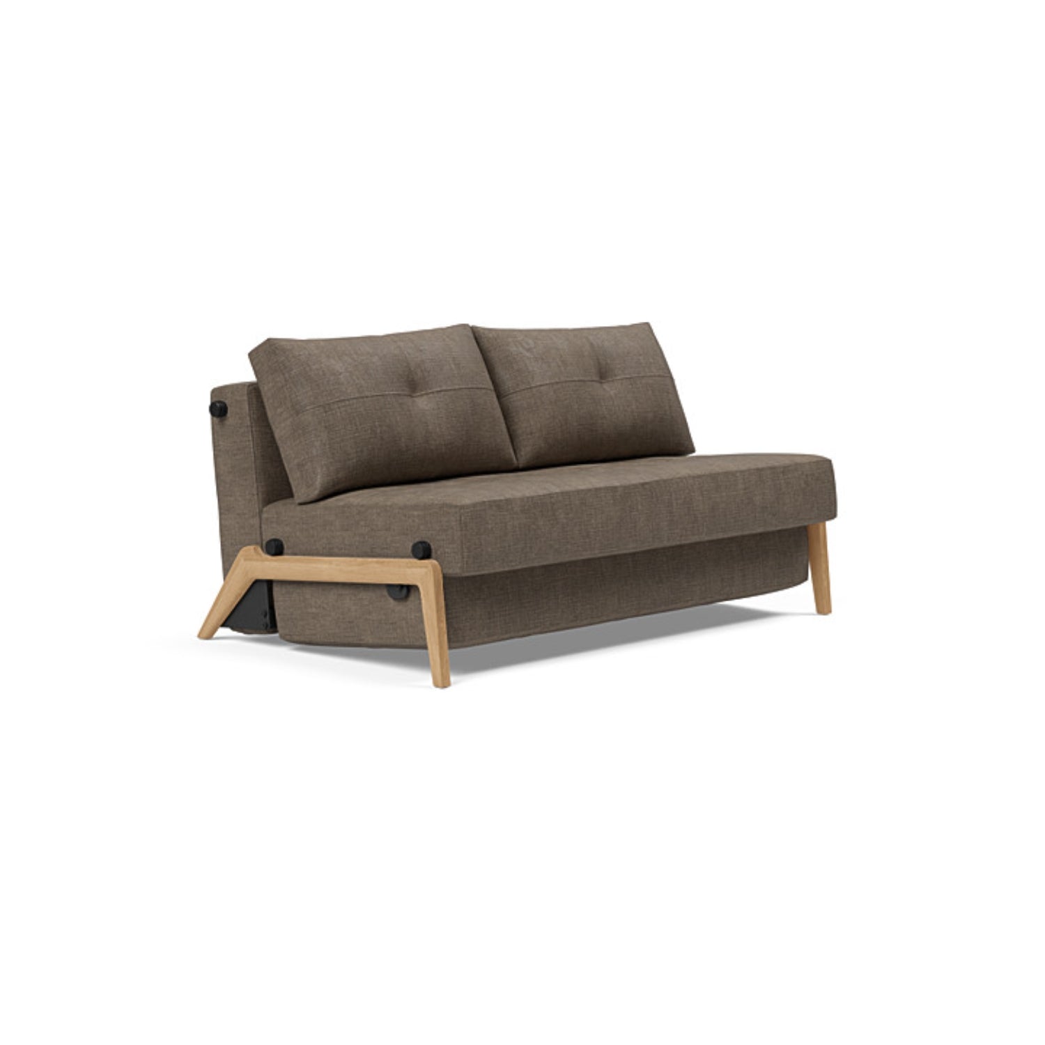 Cubed 02 Sofa with Light Wood Legs