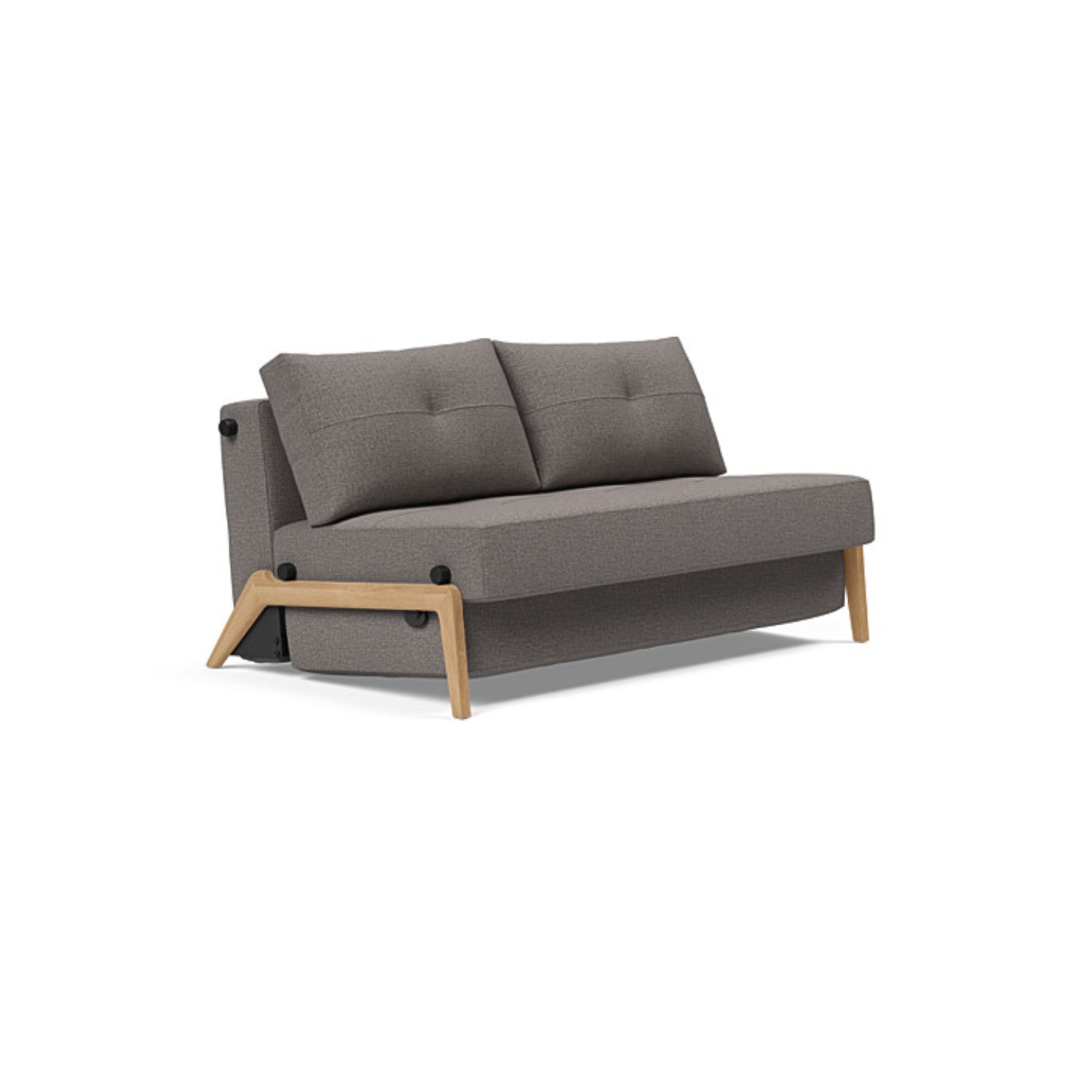 Cubed 02 Sofa with Light Wood Legs