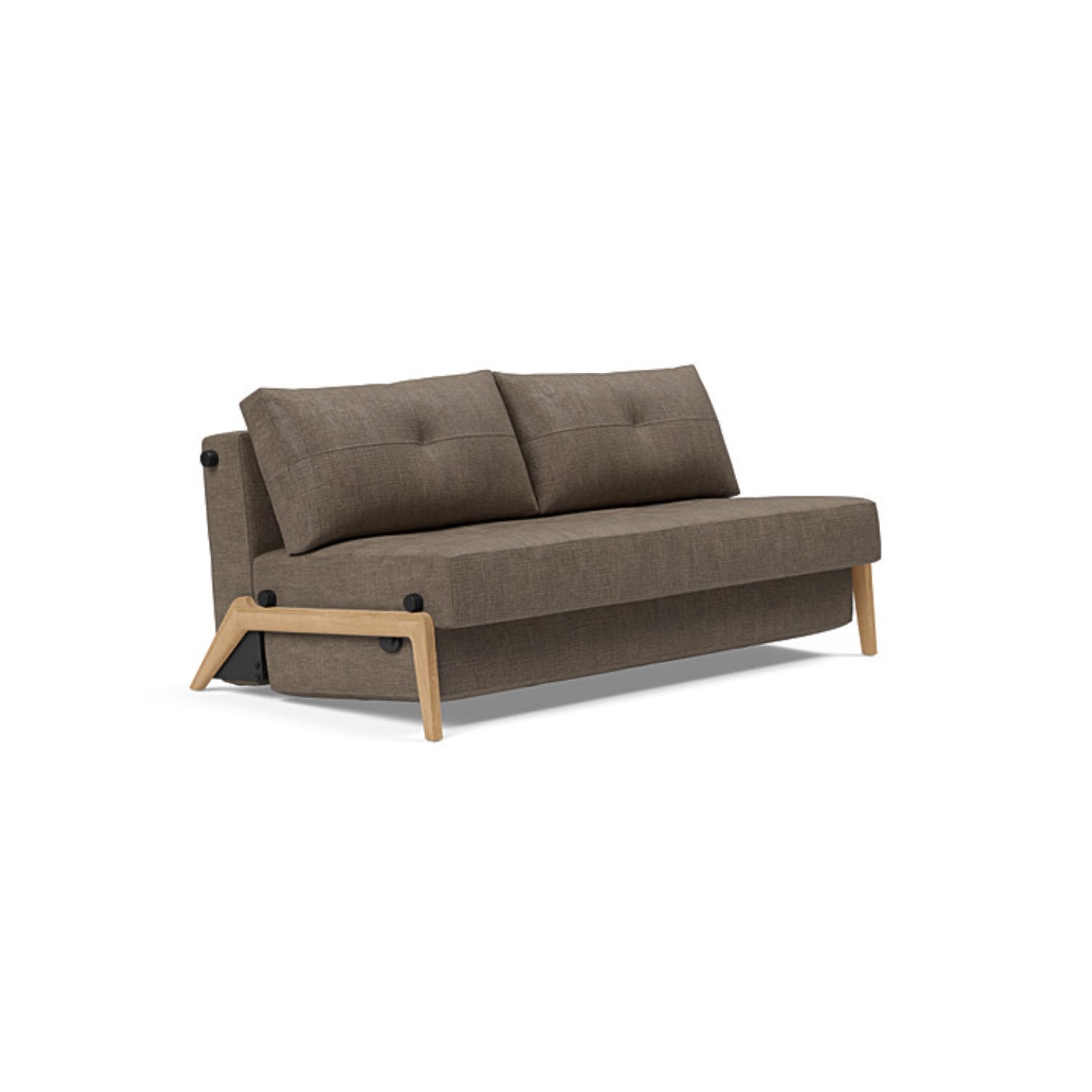 Cubed 02 Sofa with Light Wood Legs