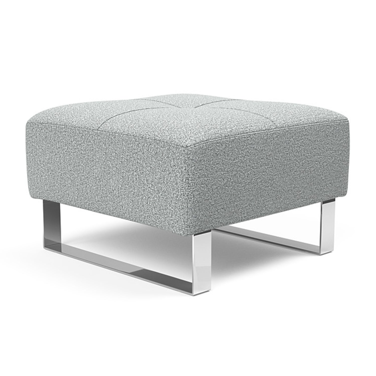 Deluxe Excess Ottoman with Chrome Legs