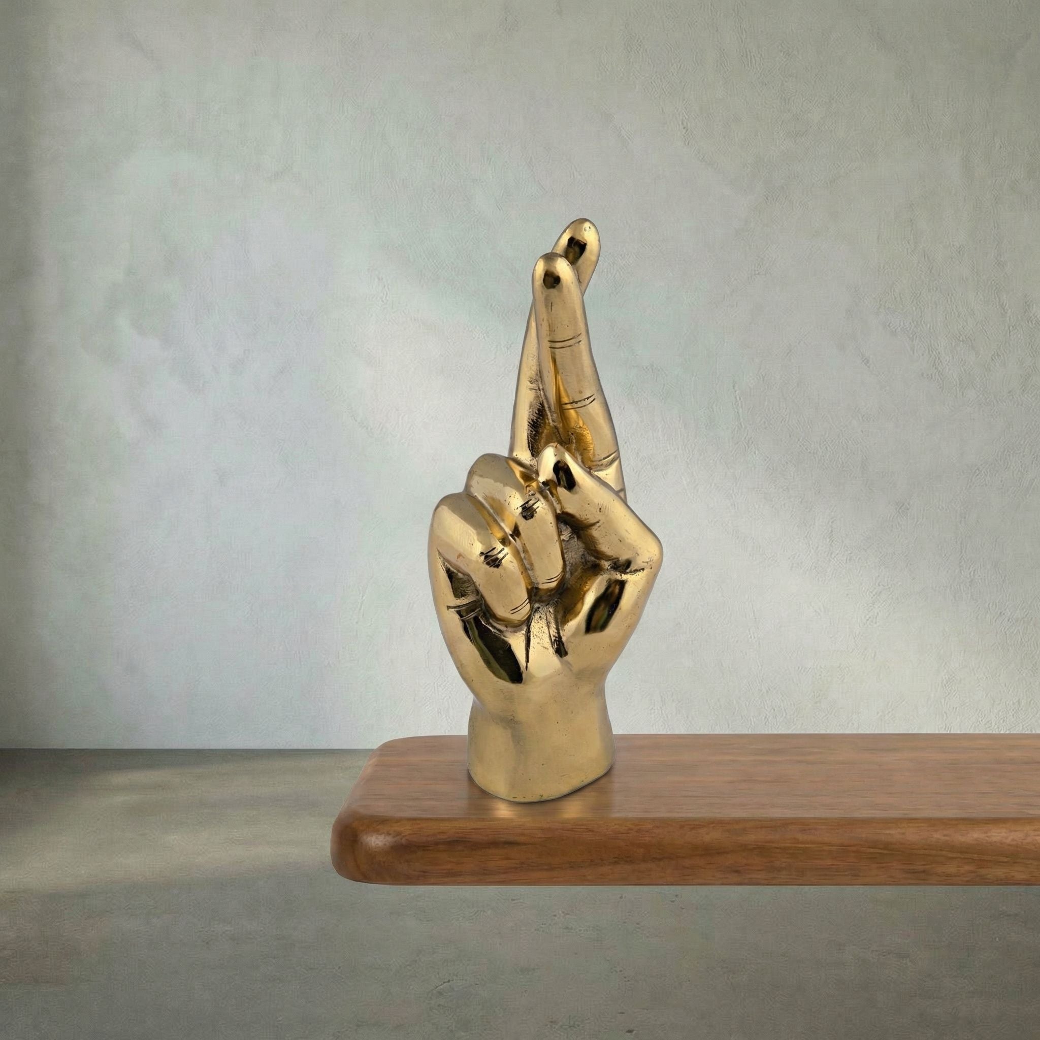 Fingers Crossed Sculpture