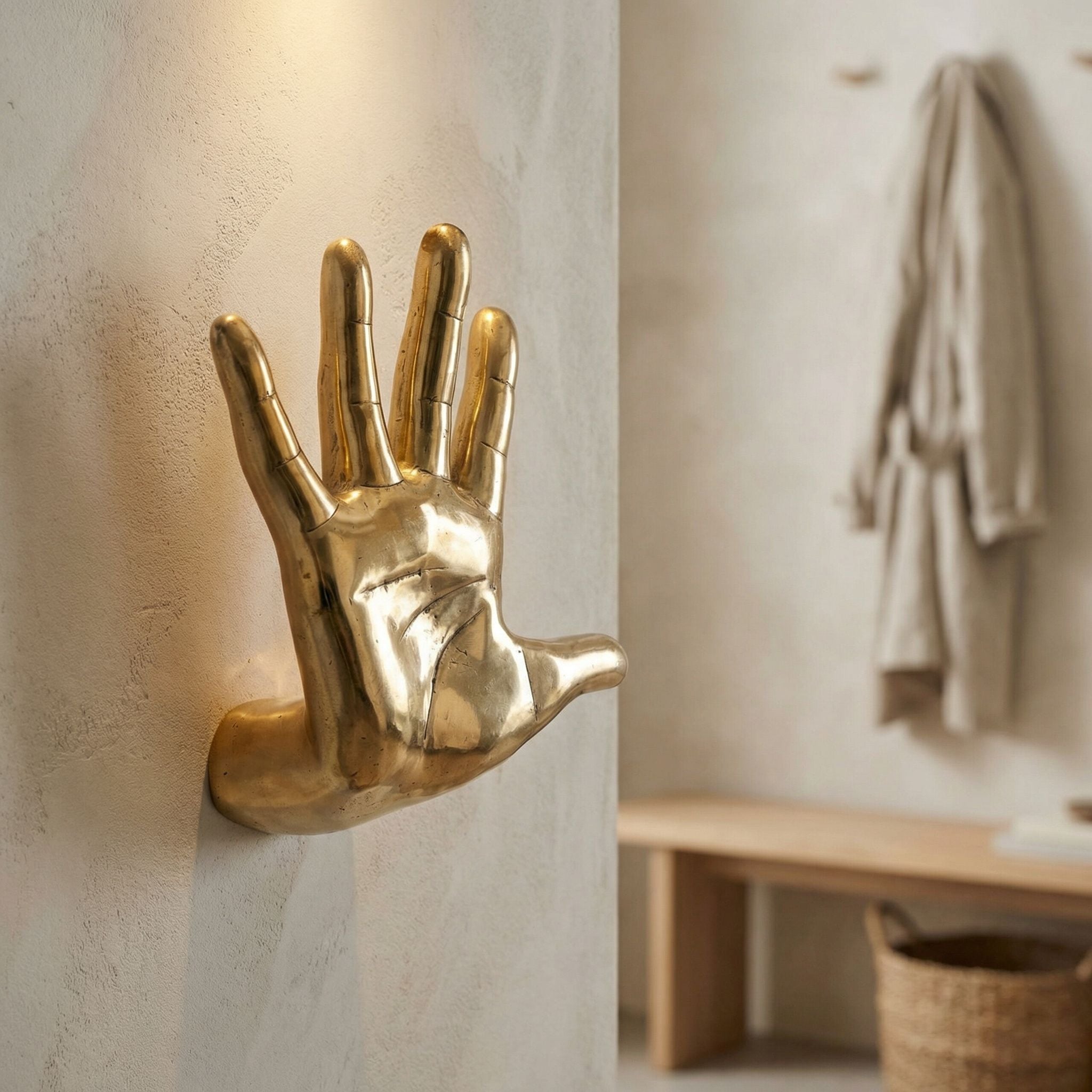 Hand on the Wall Sculpture