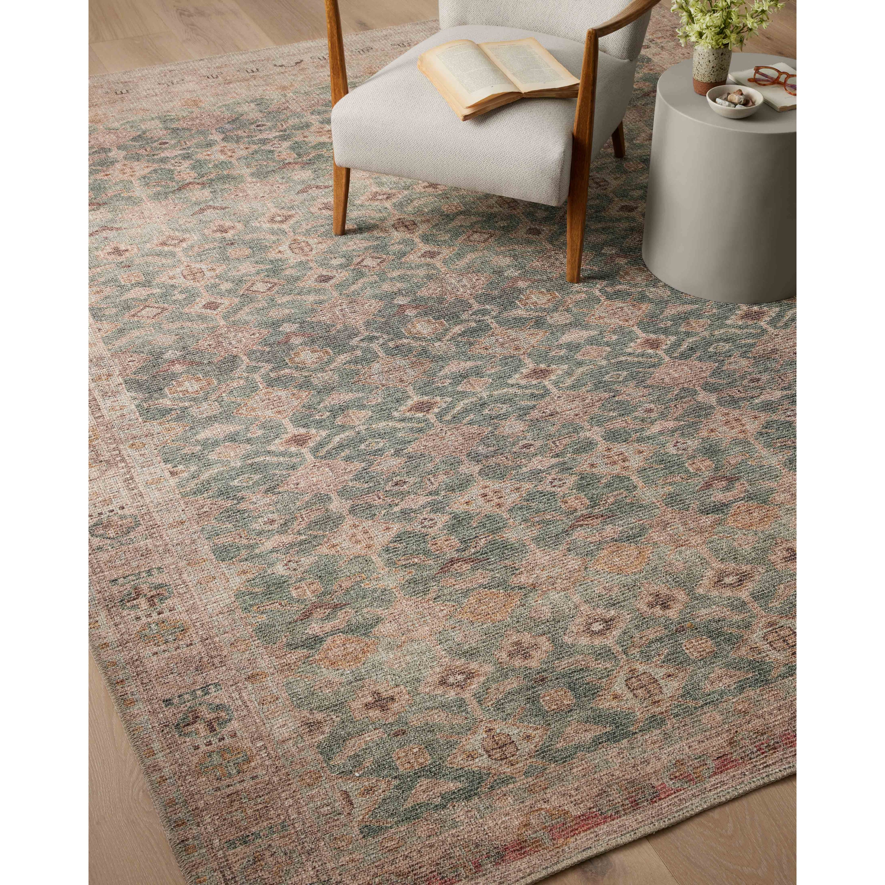 Angela Rose x Loloi Aubrey Aqua/Sand Rug