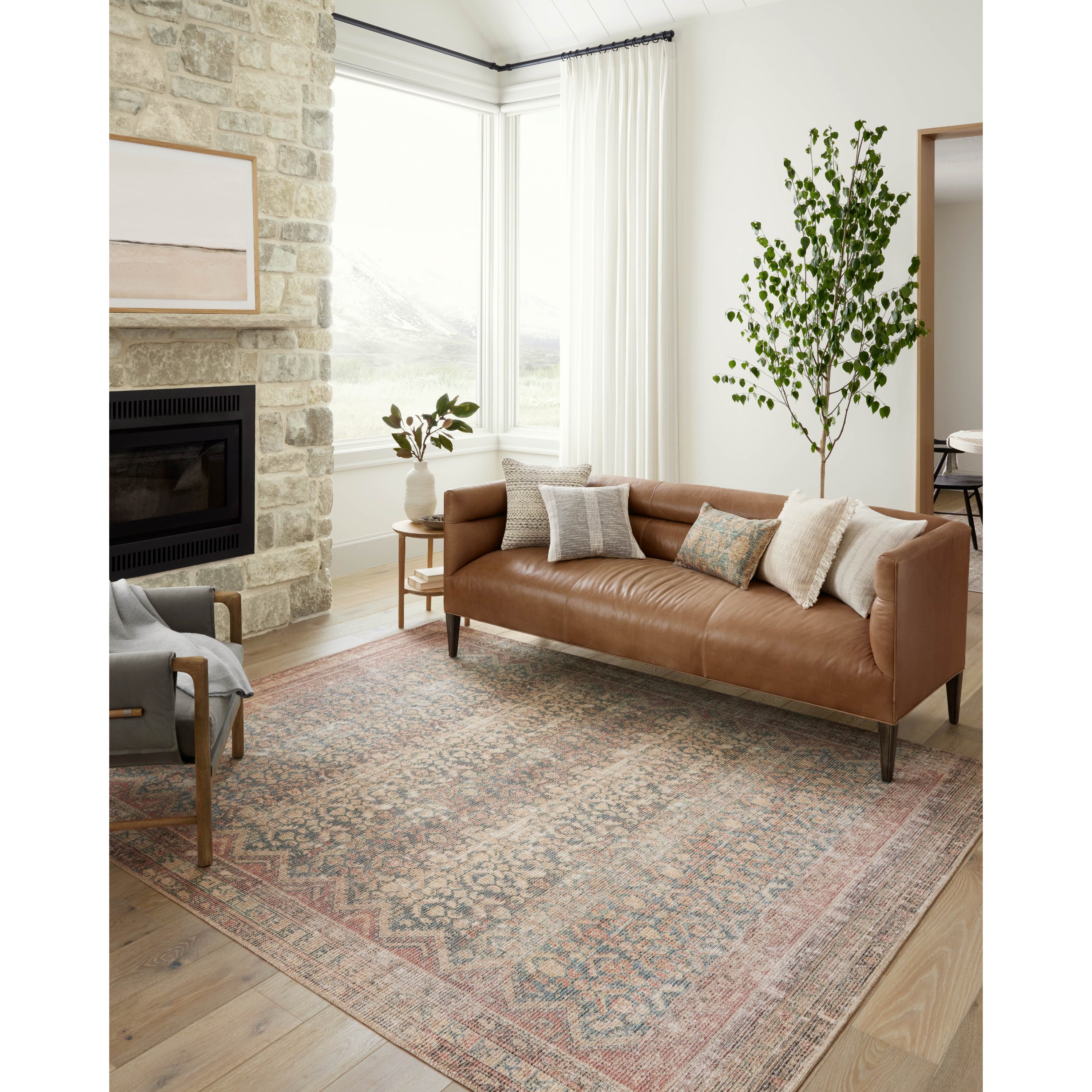 Angela Rose x Loloi Aubrey Ocean/Spice Rug