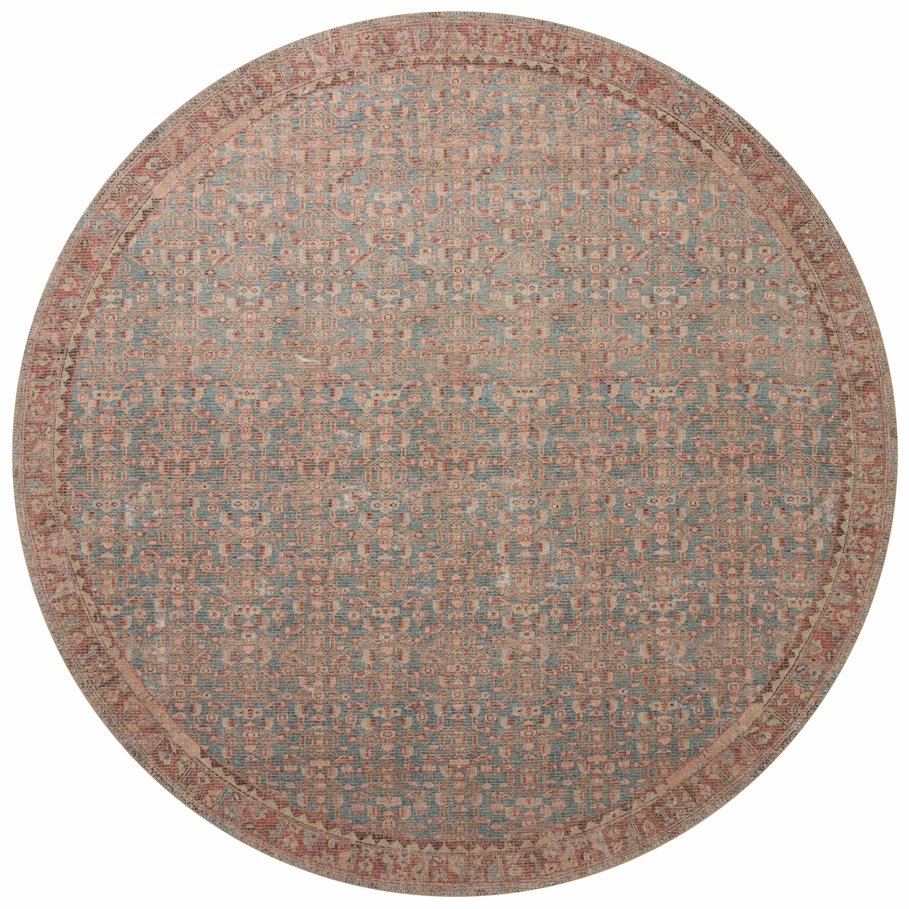 Angela Rose x Loloi Aubrey Blue/Terracotta Rug