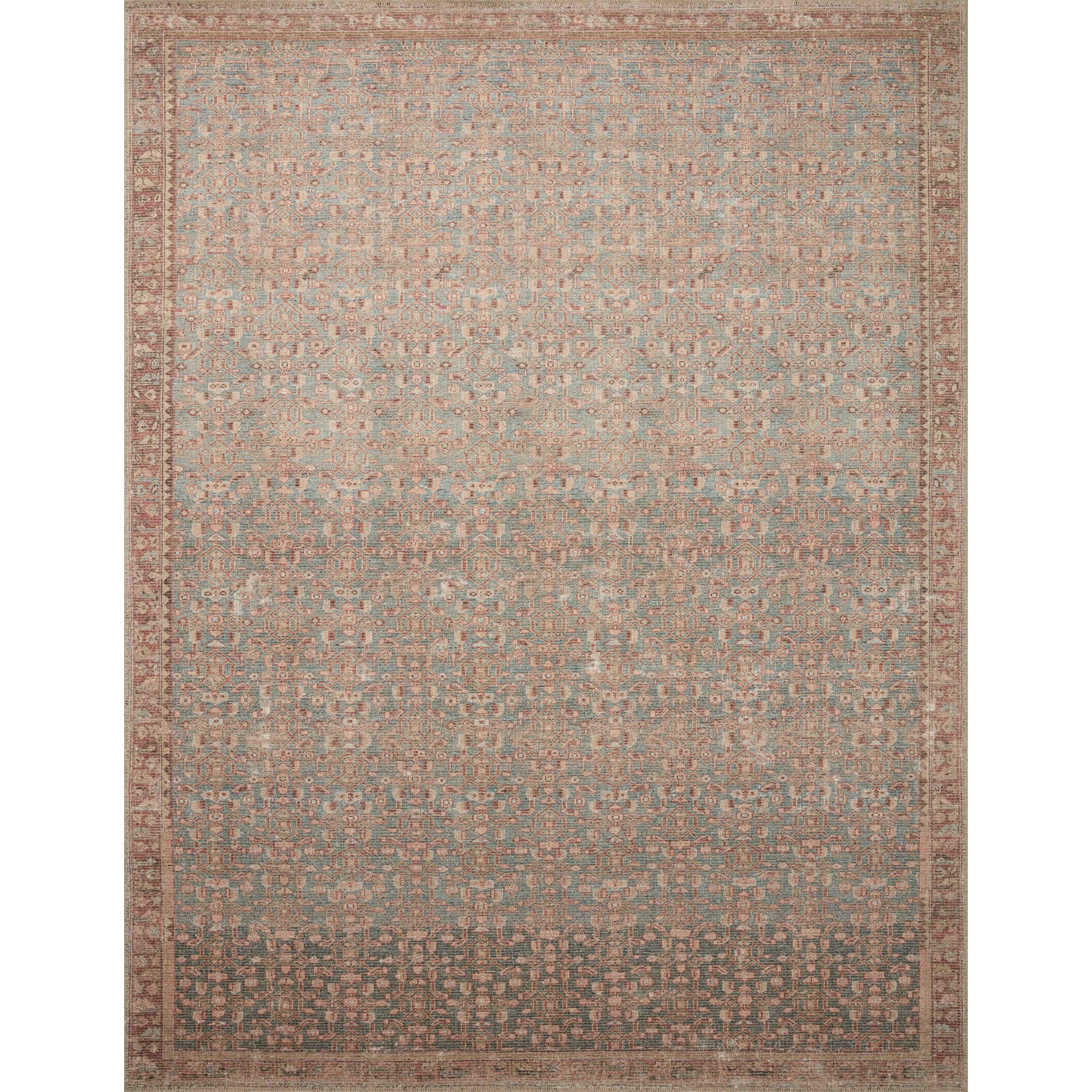 Angela Rose x Loloi Aubrey Blue/Terracotta Rug