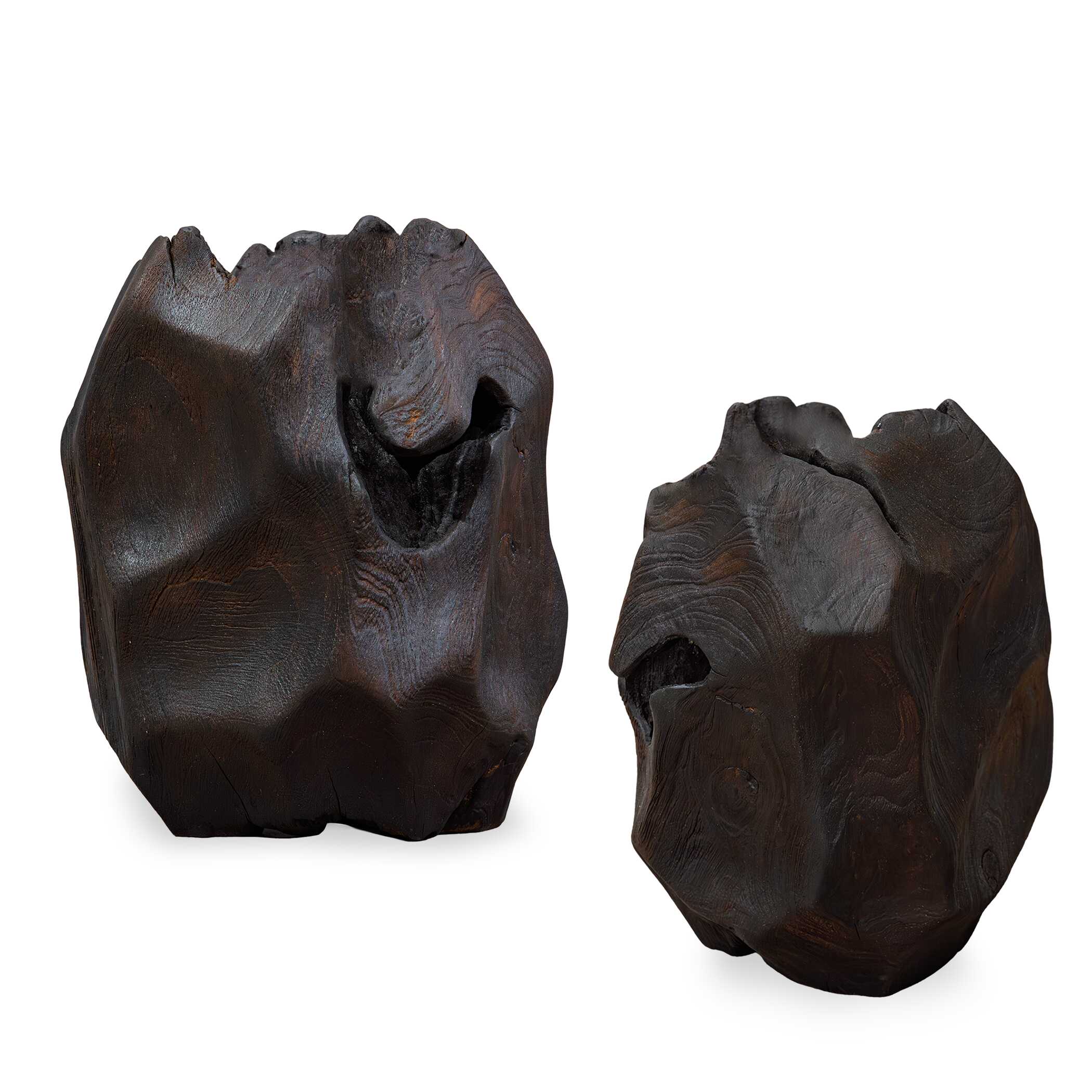 Uttermost Ember Root Teak Sculpture - Set of 2