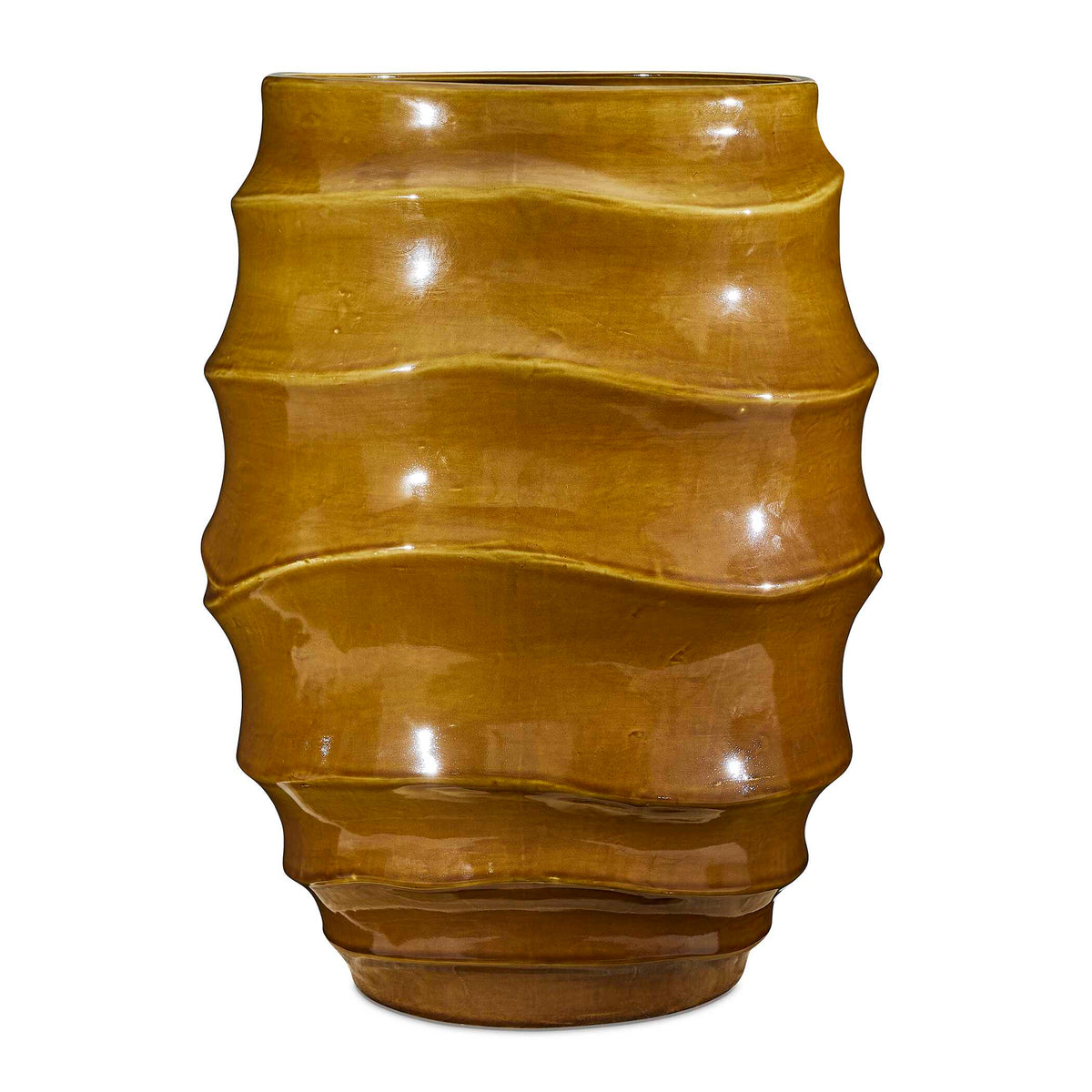 Uttermost Canyon Wave Indoor-Outdoor Earthy Planter by Uttermost