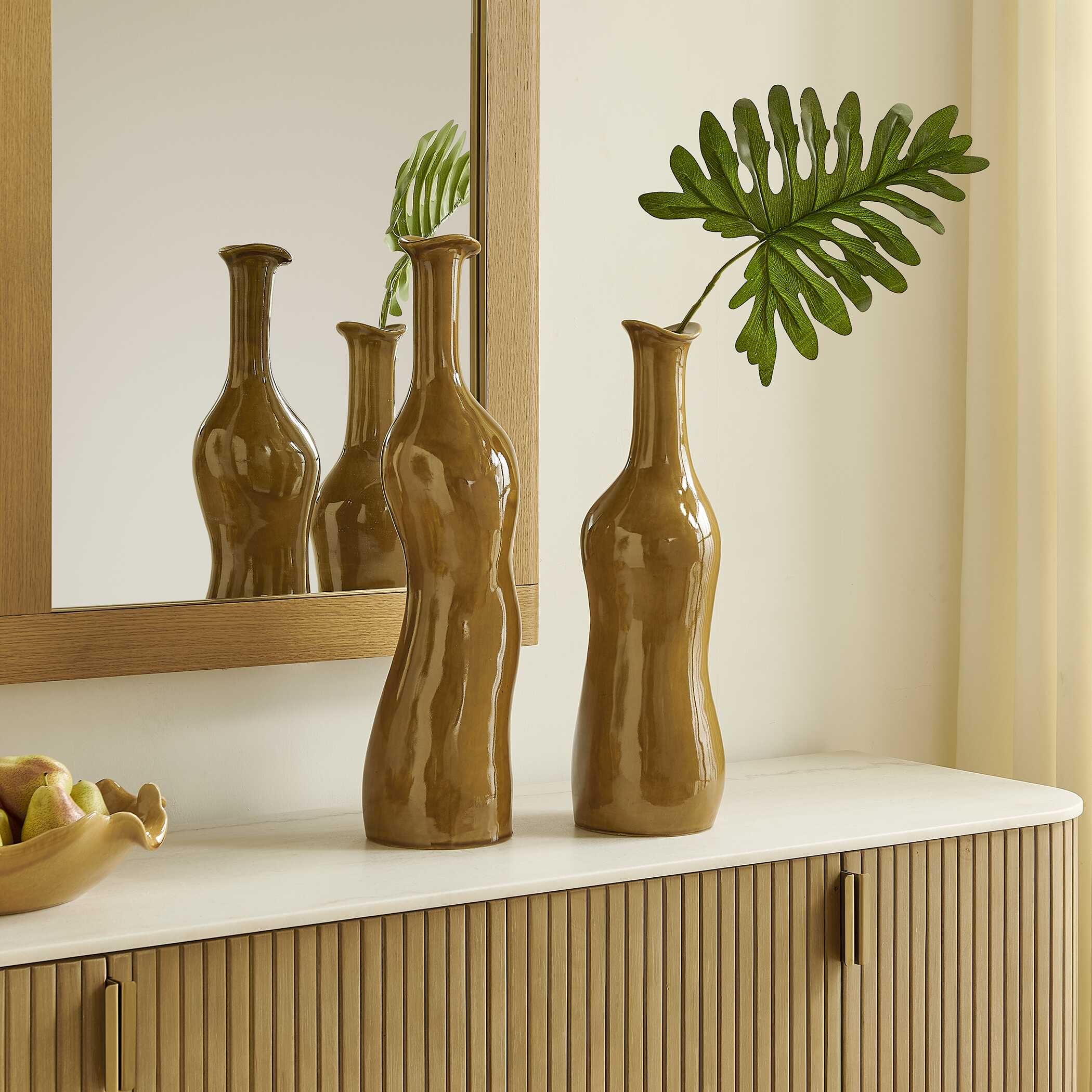 Uttermost Sienna Flow Indoor-Outdoor Bottle Vases - Set of 2