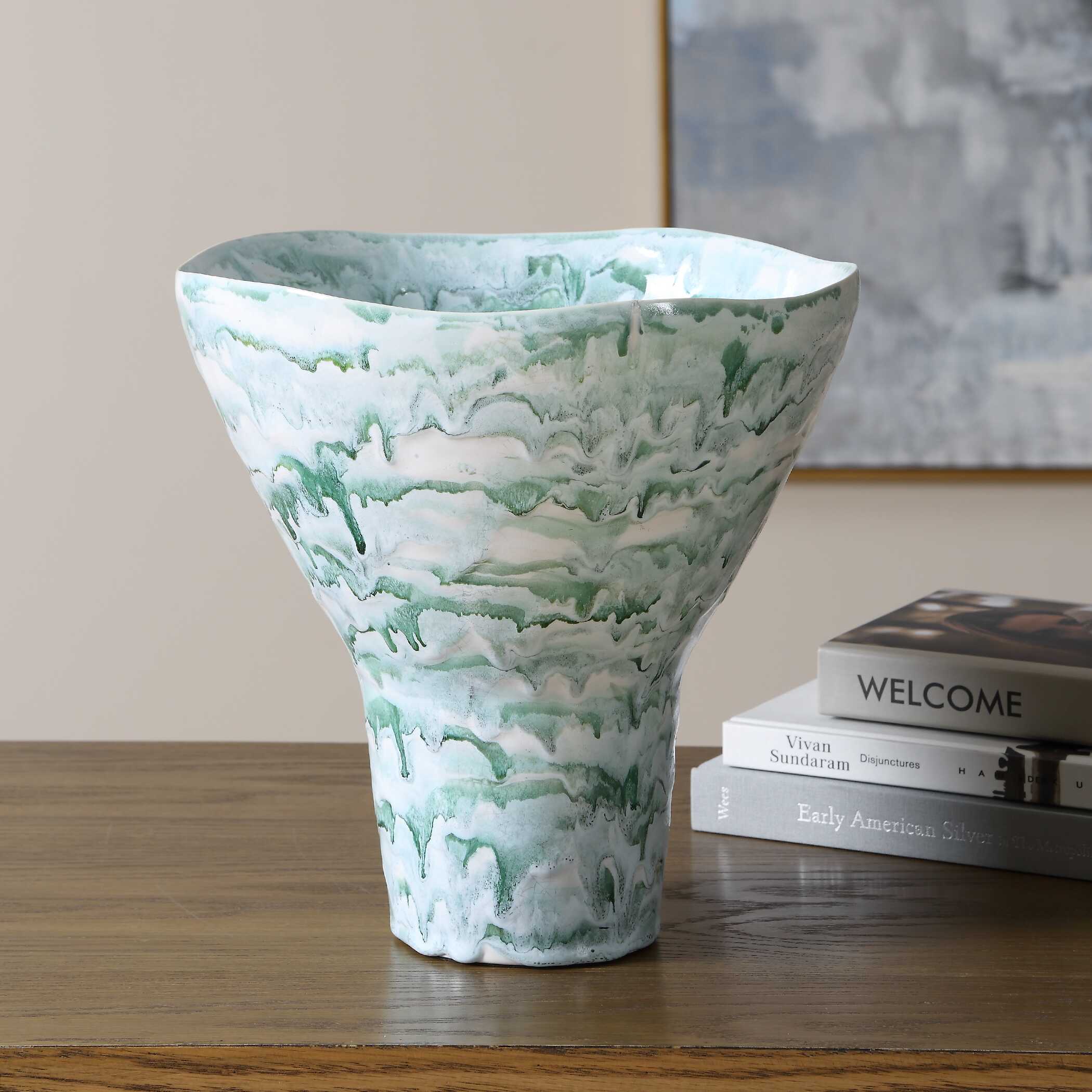 Uttermost Jameis Ceramic Watercolor Vase