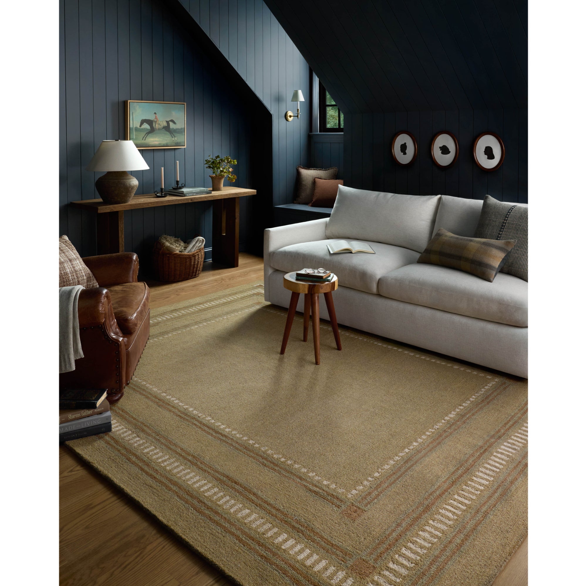 Chris Loves Julia x Loloi Alfie Green/Natural Rug