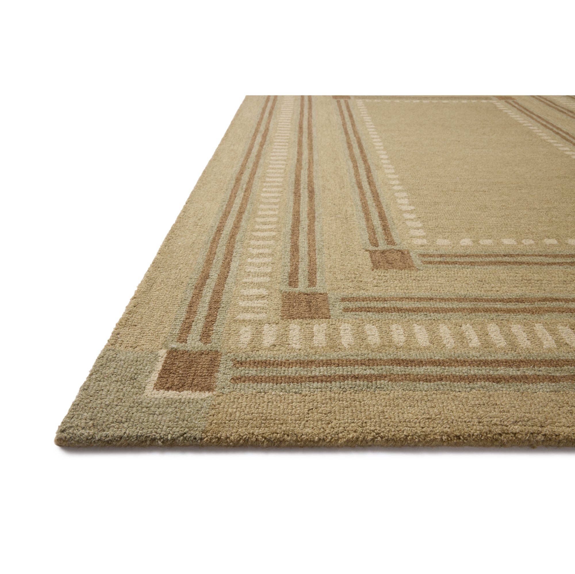 Chris Loves Julia x Loloi Alfie Green/Natural Rug