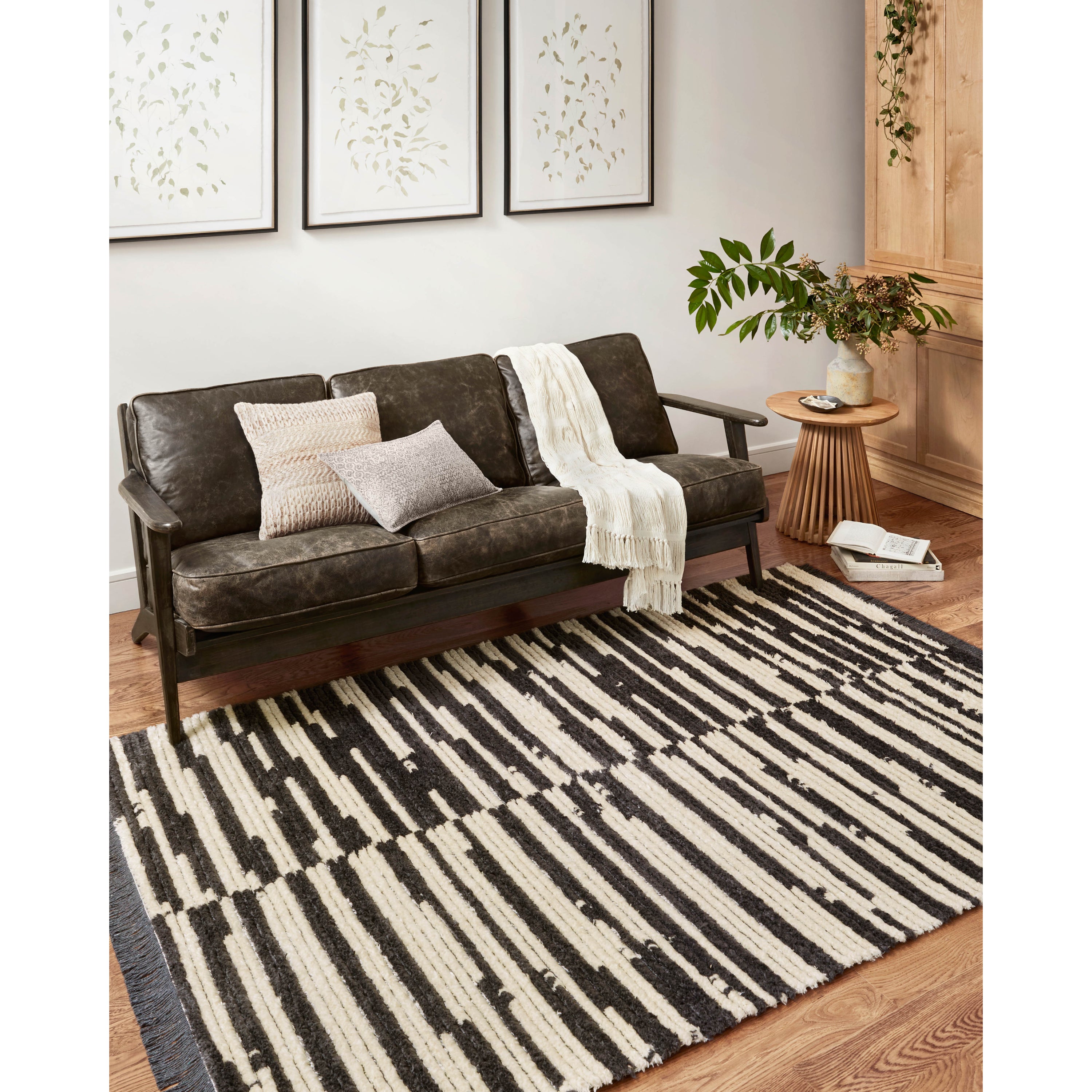 Chris Loves Julia x Loloi Alice ALI-03 Cream/Charcoal Rug