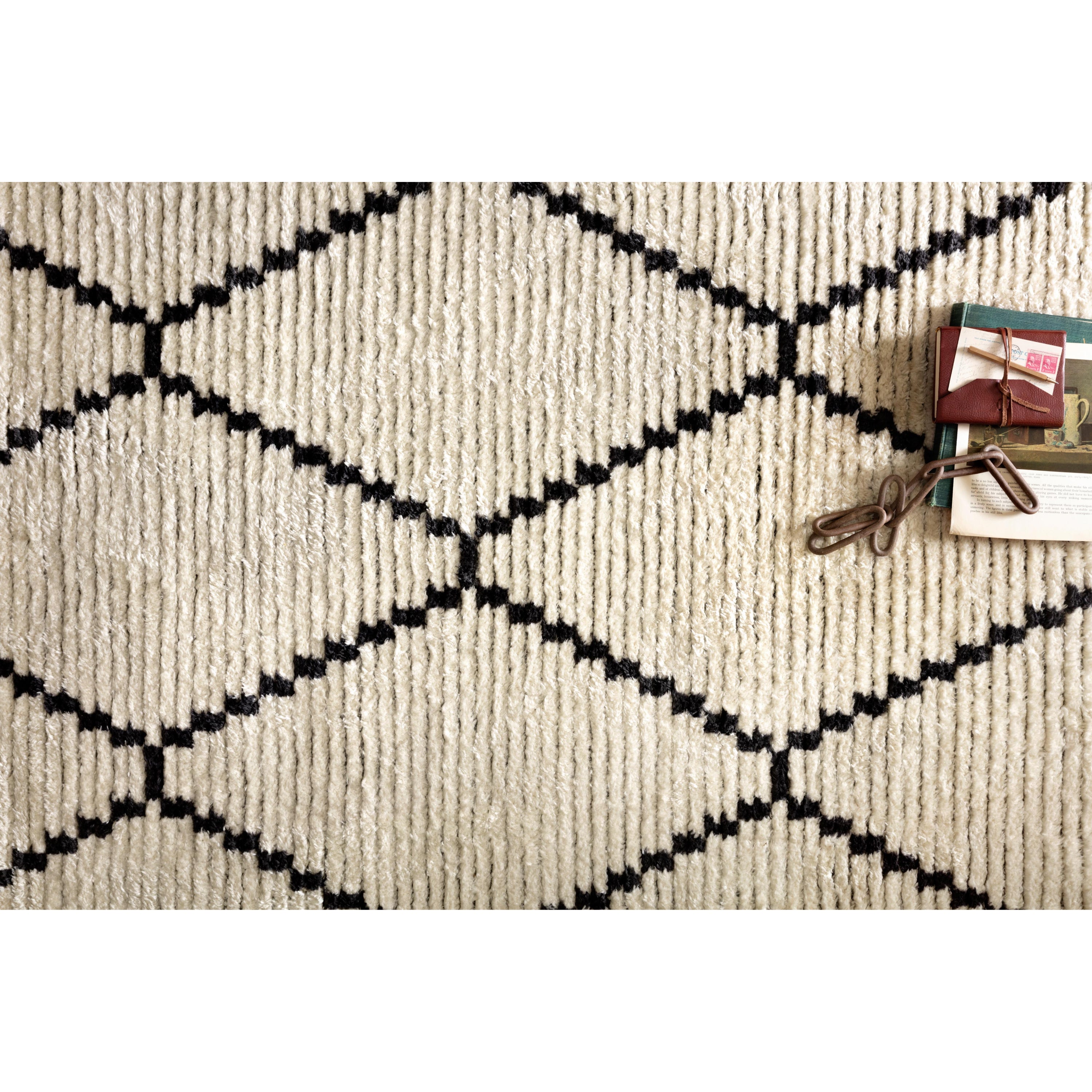 Chris Loves Julia x Loloi Alice ALI-04 Cream/Charcoal Rug