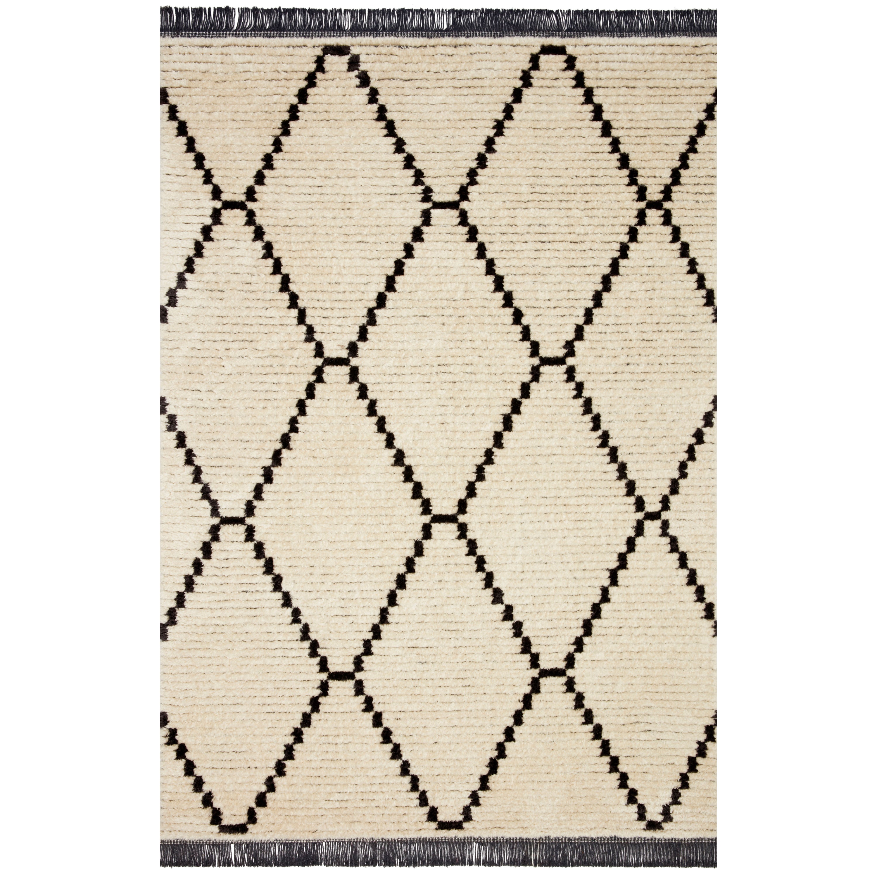 Chris Loves Julia x Loloi Alice ALI-04 Cream/Charcoal Rug