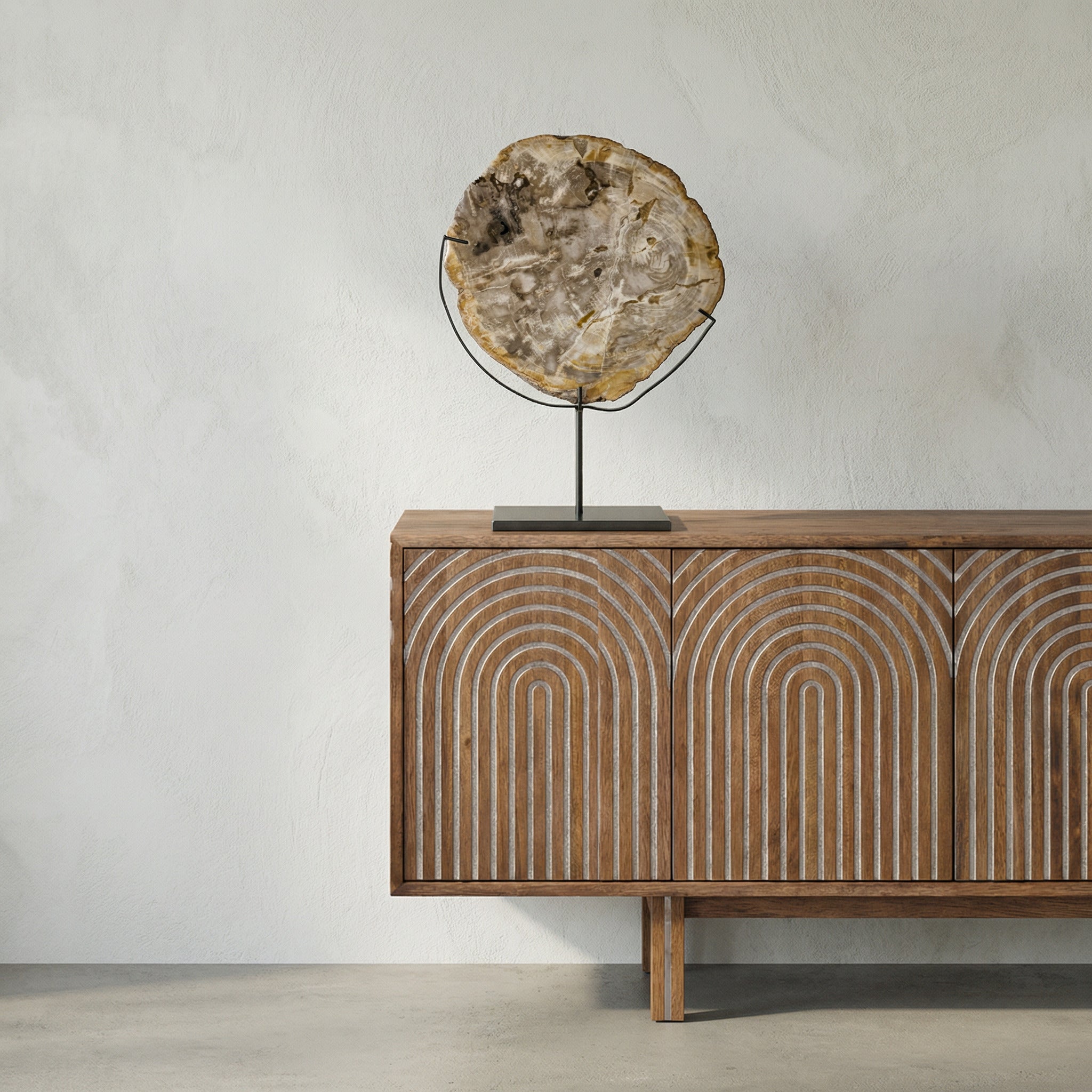 Wood Fossil with Stand