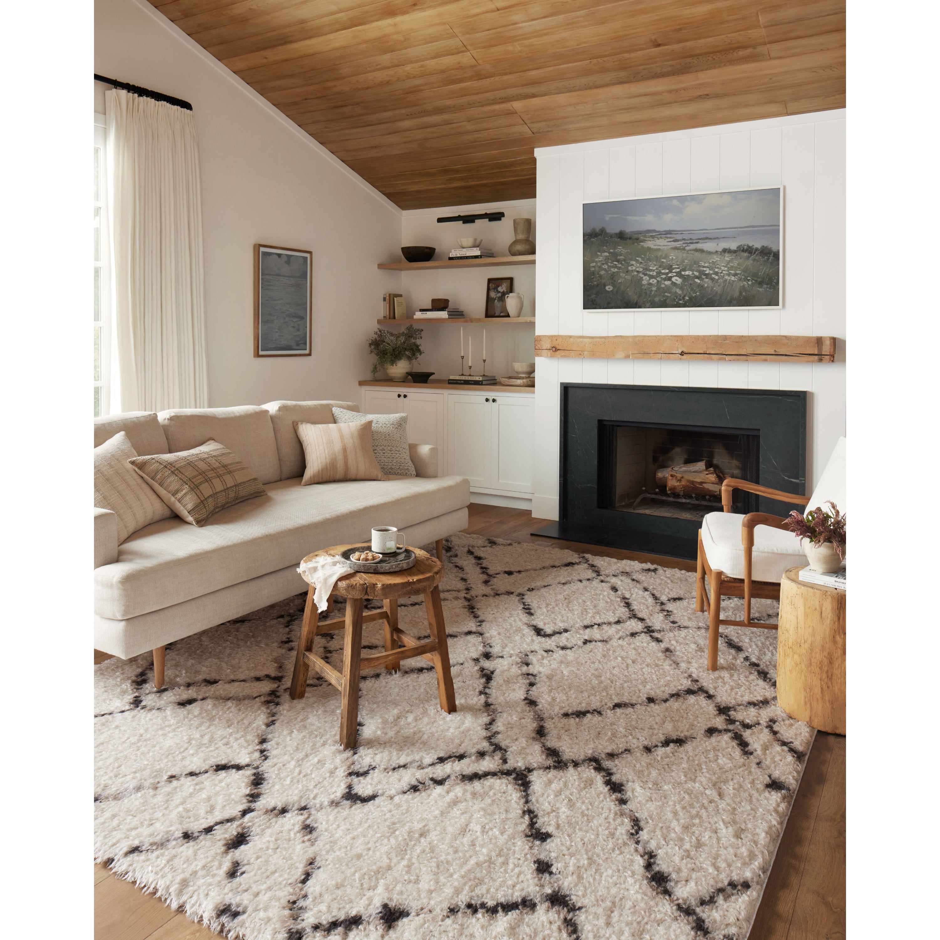 Angela Rose x Loloi Amira Ivory/Bark Rug