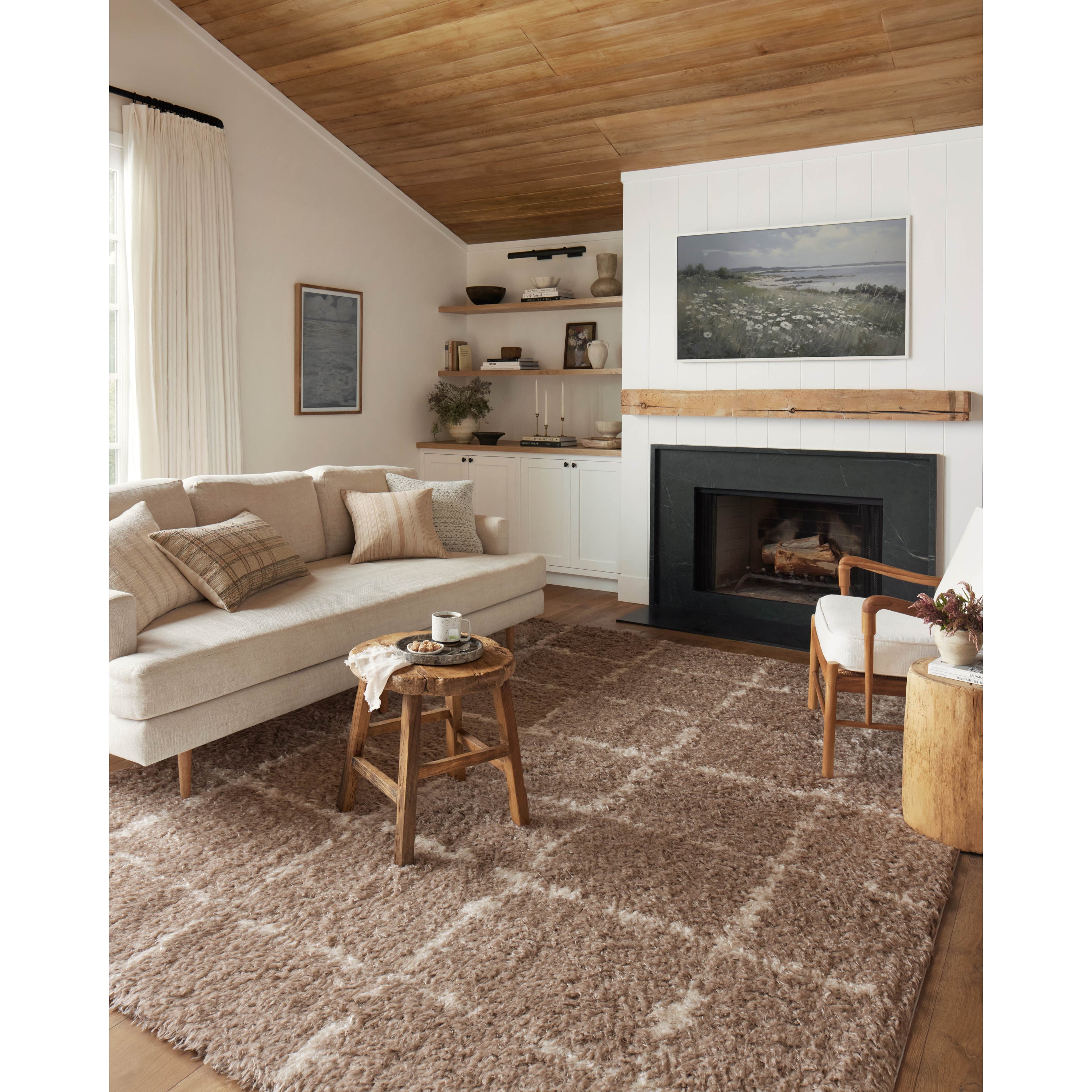 Angela Rose x Loloi Amira Khaki/Ivory Rug