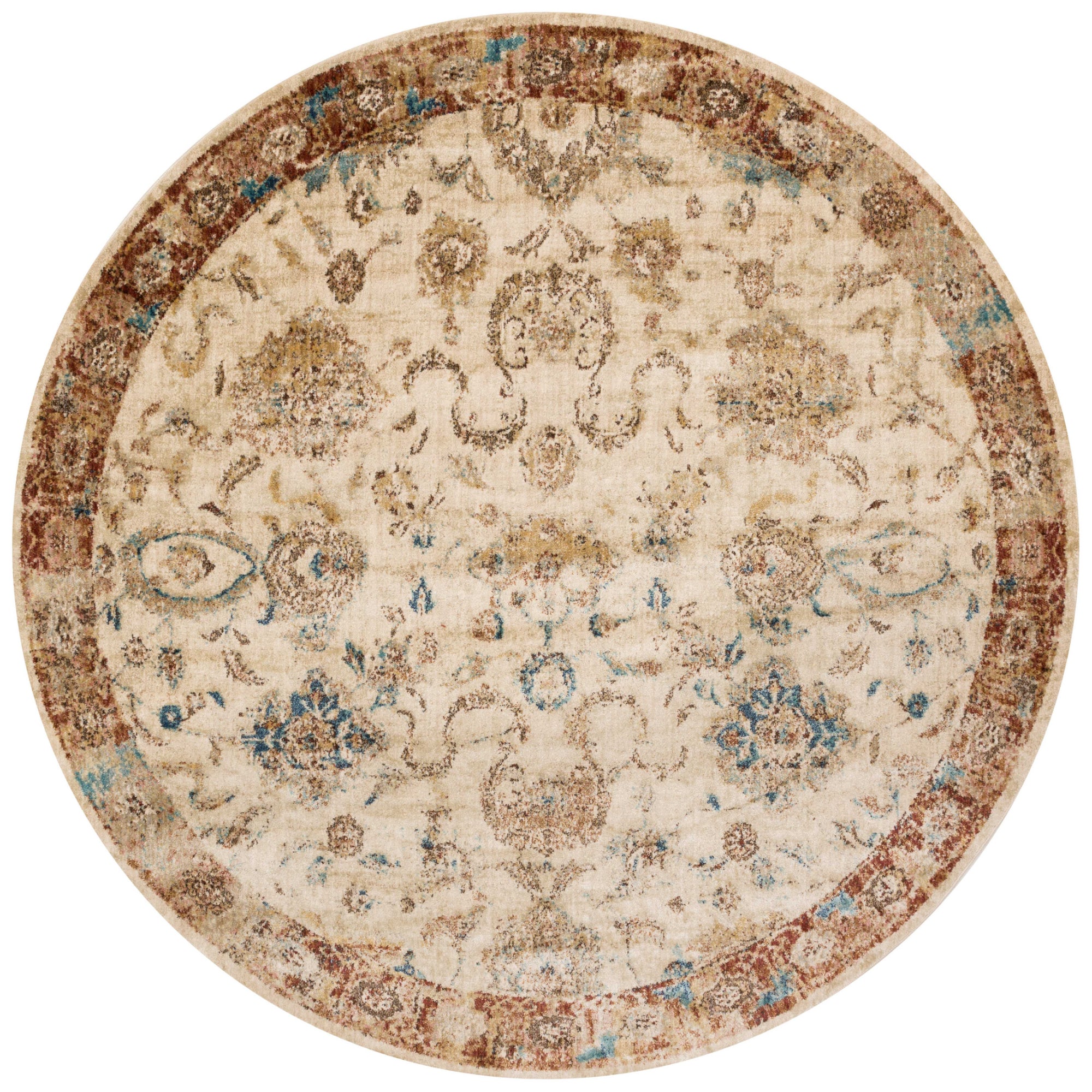 Loloi Anastasia Antique Ivory/Rust Rug