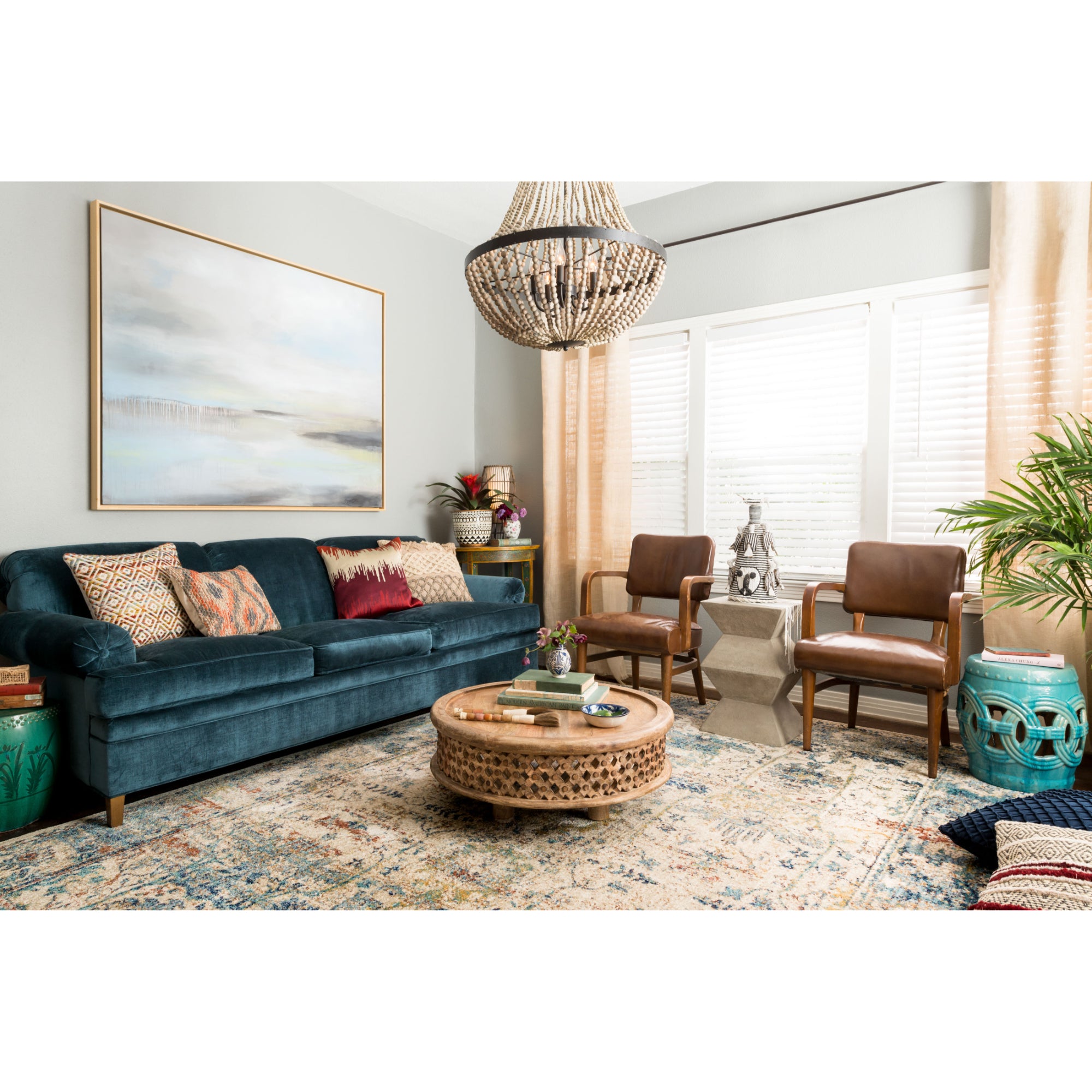 Loloi Anastasia Sand/Light Blue Rug