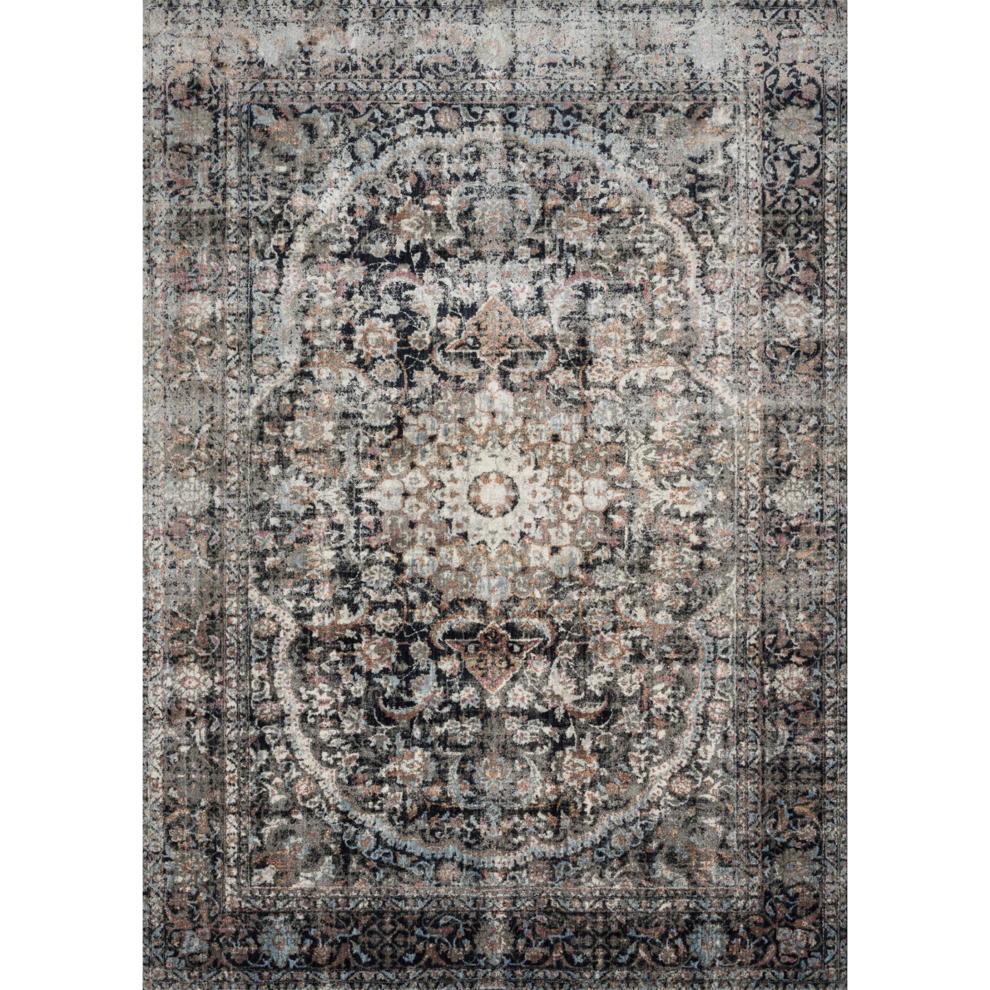 Loloi Anastasia Charcoal/Sunset Rug