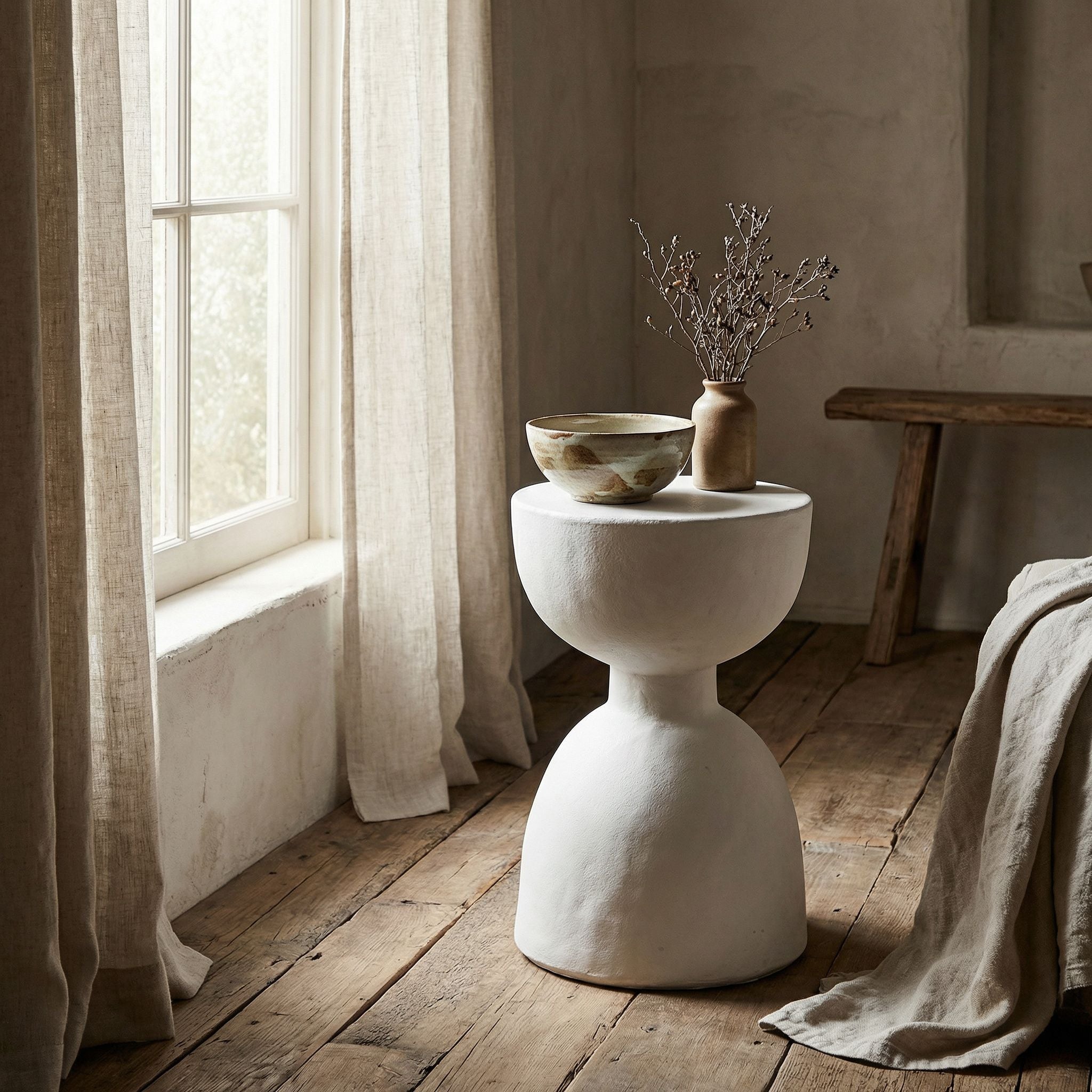 Hourglass Stool
