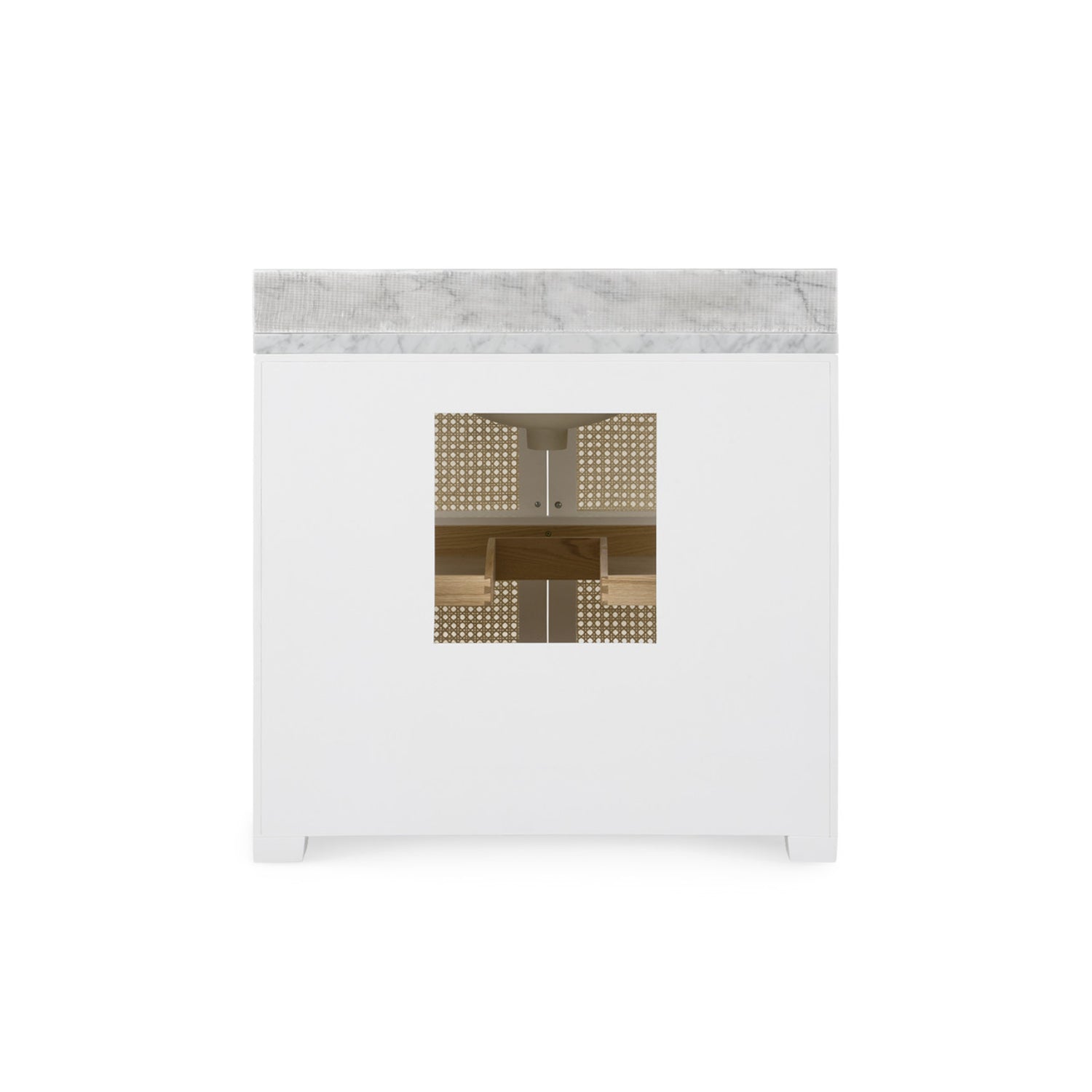 Ariel 2-Door Cabinet with 36" Marble Vanity Top