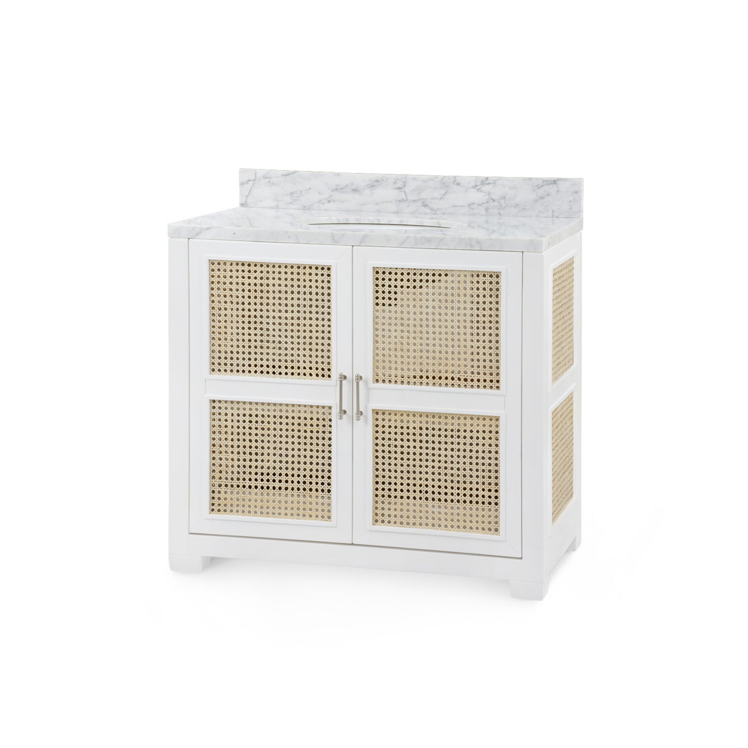 Ariel 2-Door Cabinet with 36" Marble Vanity Top