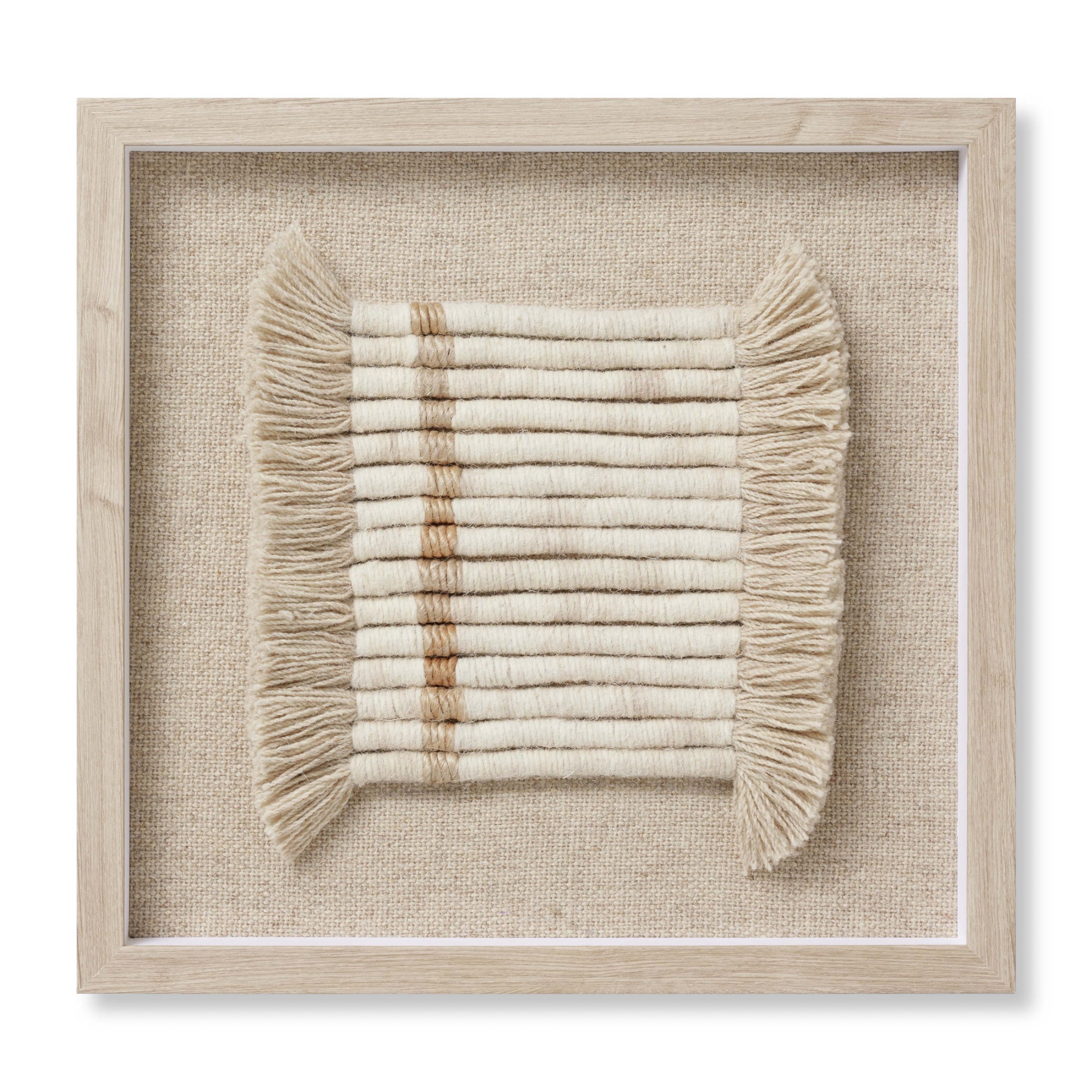 Loloi All Coiled Up Ivory/Natural 1'-9" x 1'-10" Wall Art