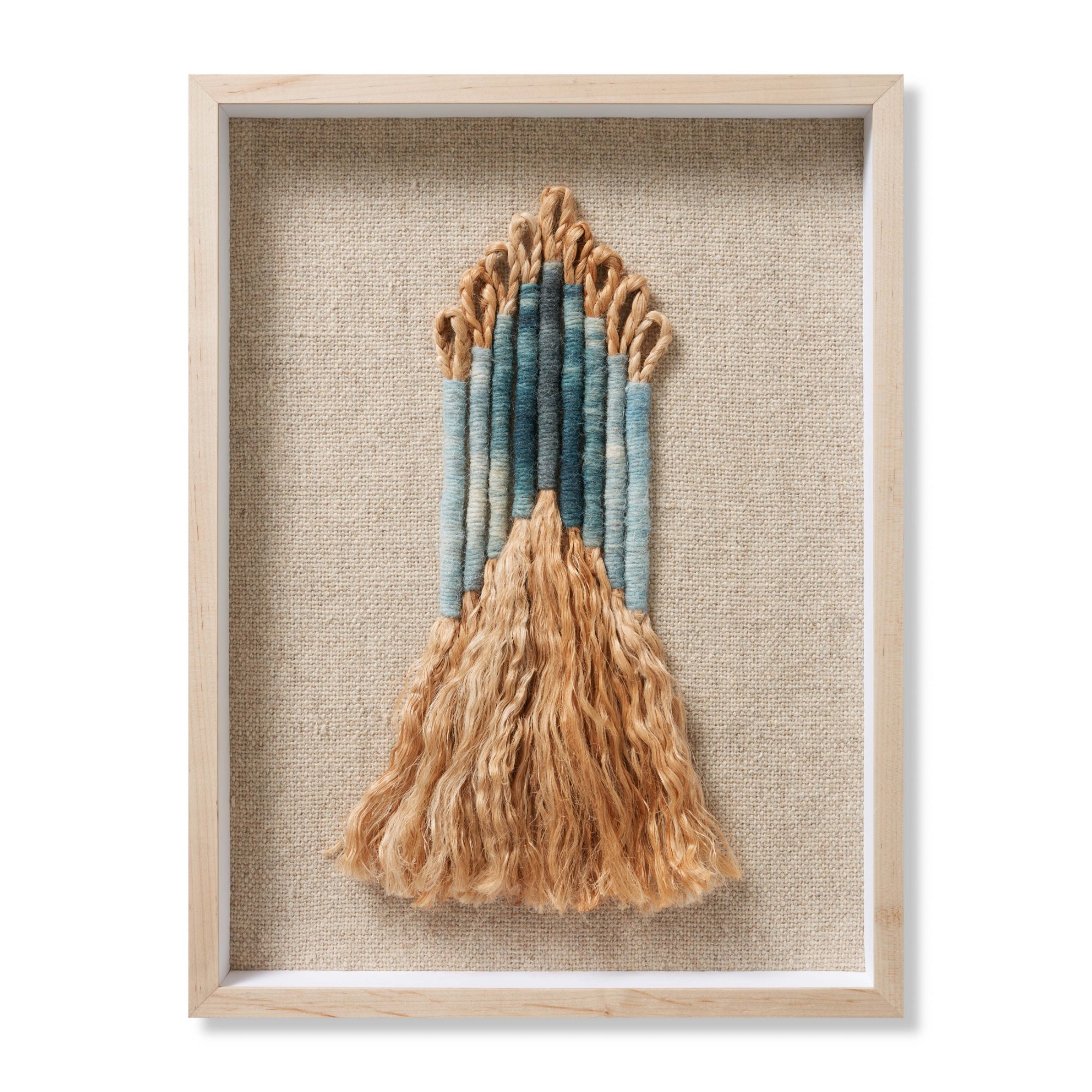 Loloi Ashley Beige/Blue 1'-7" x 2'-1" Wall Art