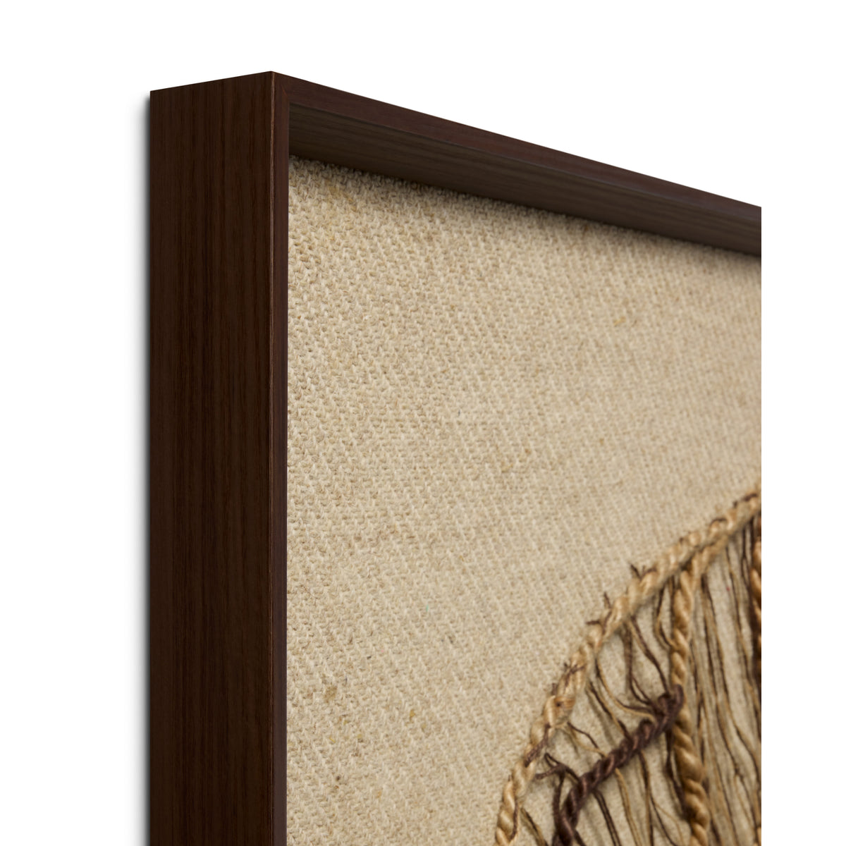 Loloi Autumn's Lace Dark Brown 2'-10" x 2'-10" Wall Art