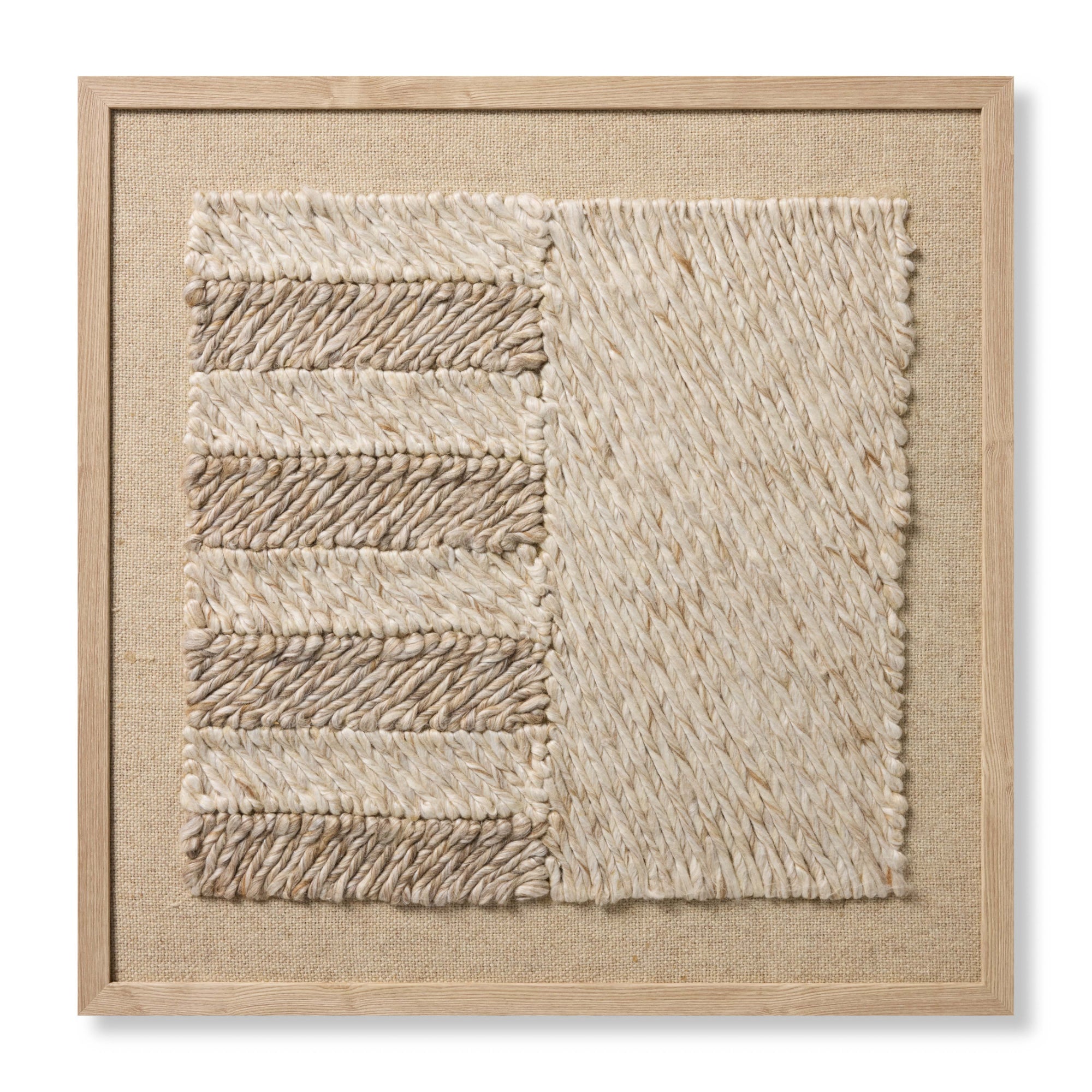 Loloi Bandera Beige/Ivory 2'-8" x 2'-8" Wall Art
