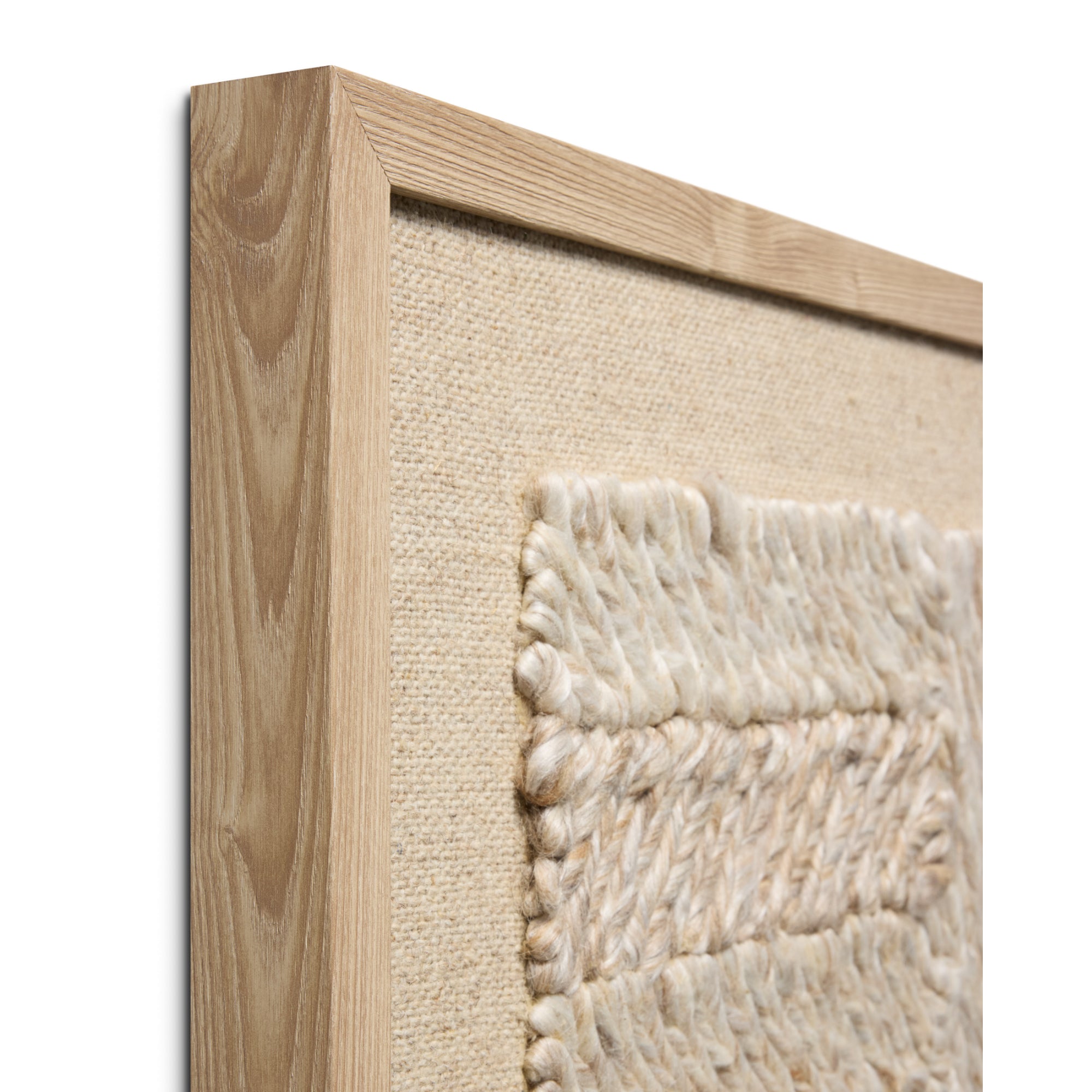 Loloi Bandera Beige/Ivory 2'-8" x 2'-8" Wall Art