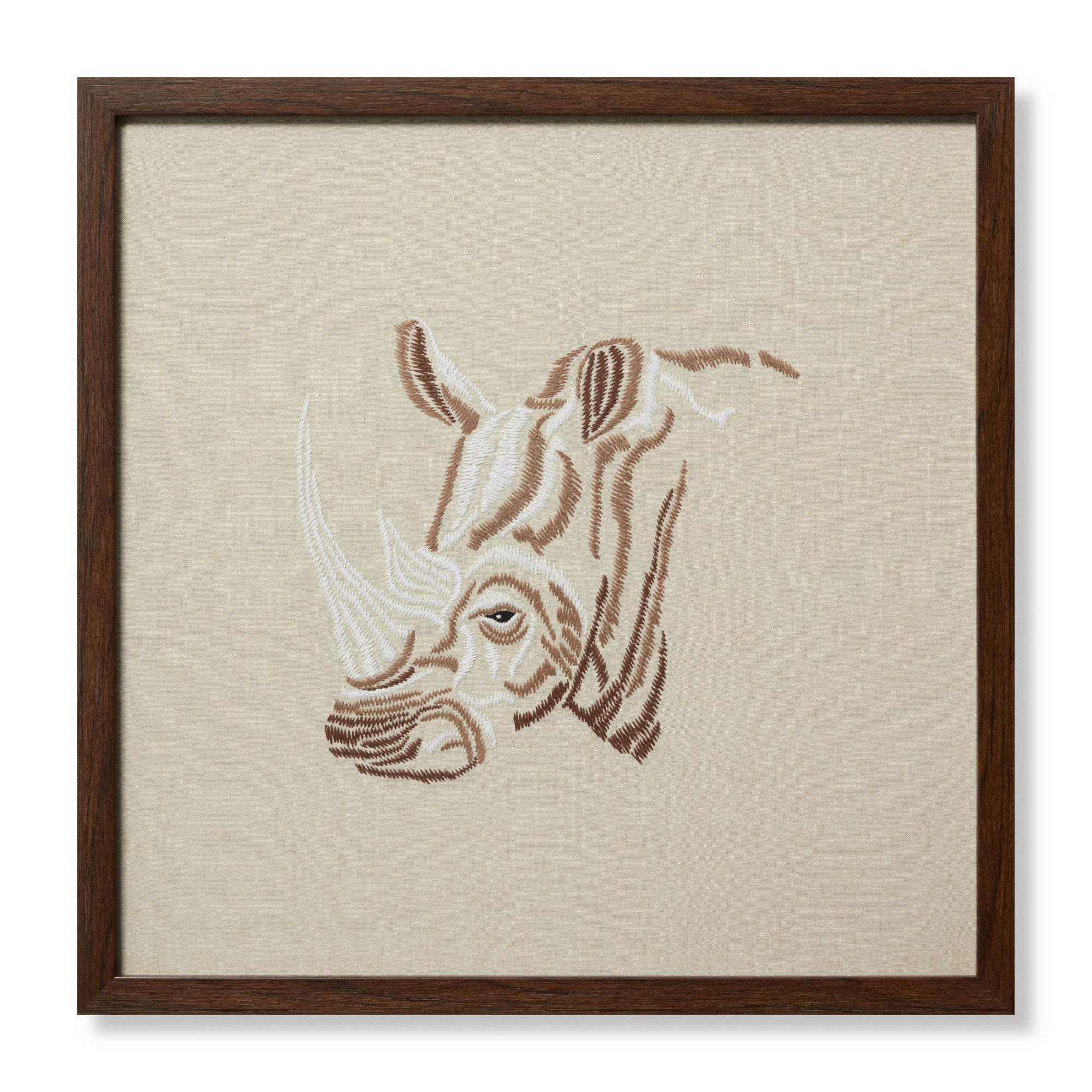 Loloi Black Rhino Beige/Ivory 2' X 2' Wall Art