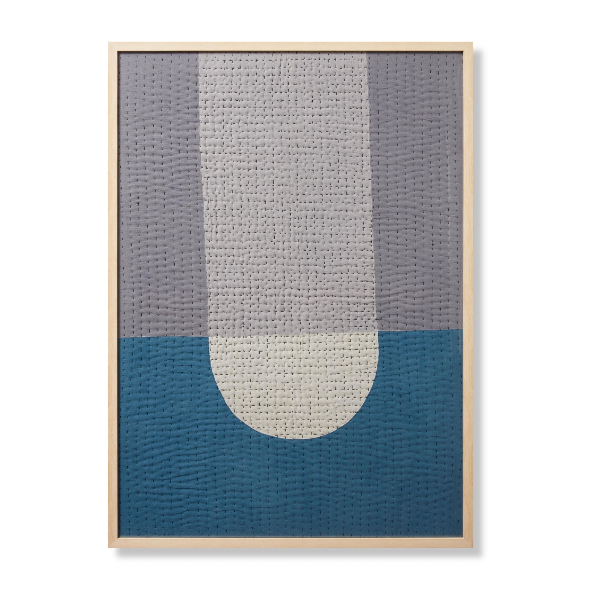Loloi Bullet Point Blue/Grey 3'-4" x 4'-8" Wall Art