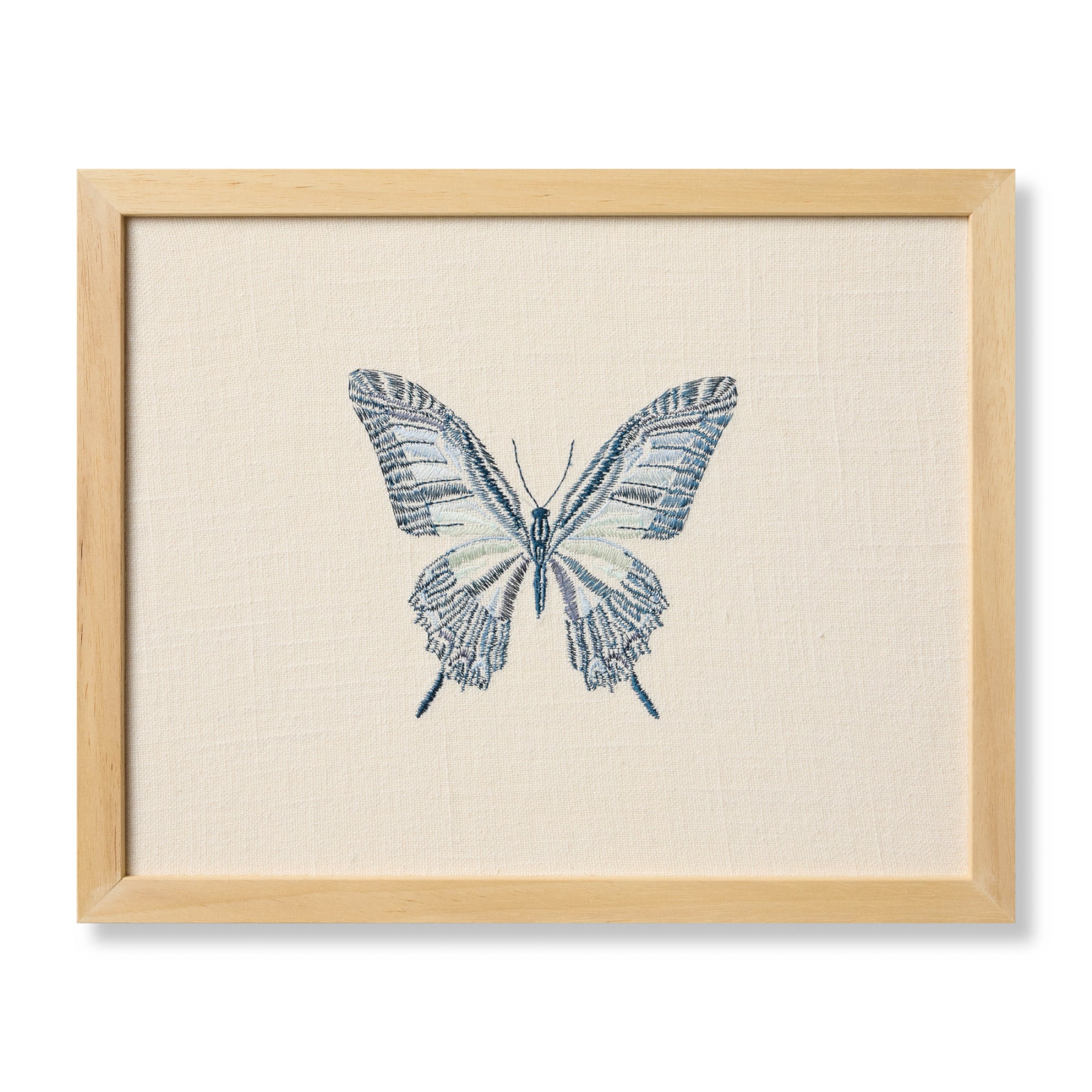 Loloi Butterfly Blue Ivory/Blue 1' x 1'-3" Wall Art