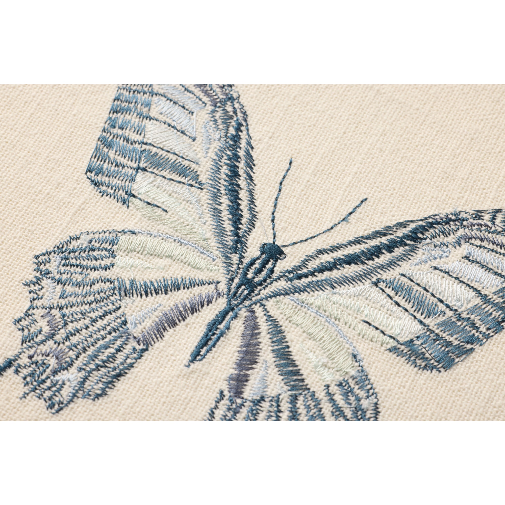 Loloi Butterfly Blue Ivory/Blue 1' x 1'-3" Wall Art