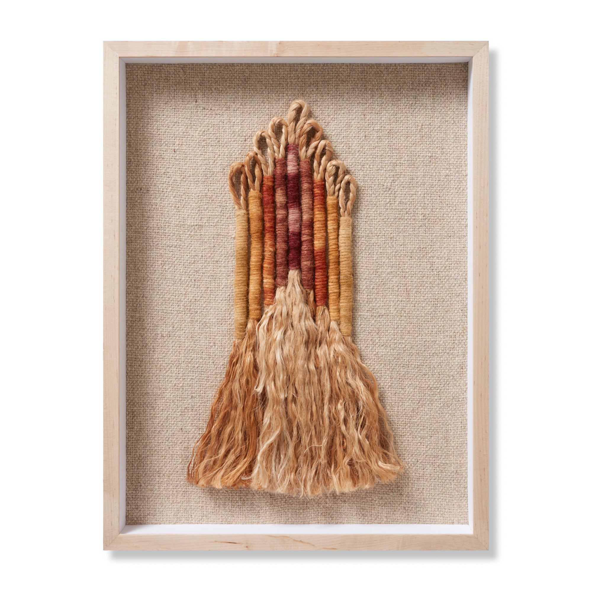 Loloi Chrissy Beige/Orange 1'-7" x 2'-1" Wall Art