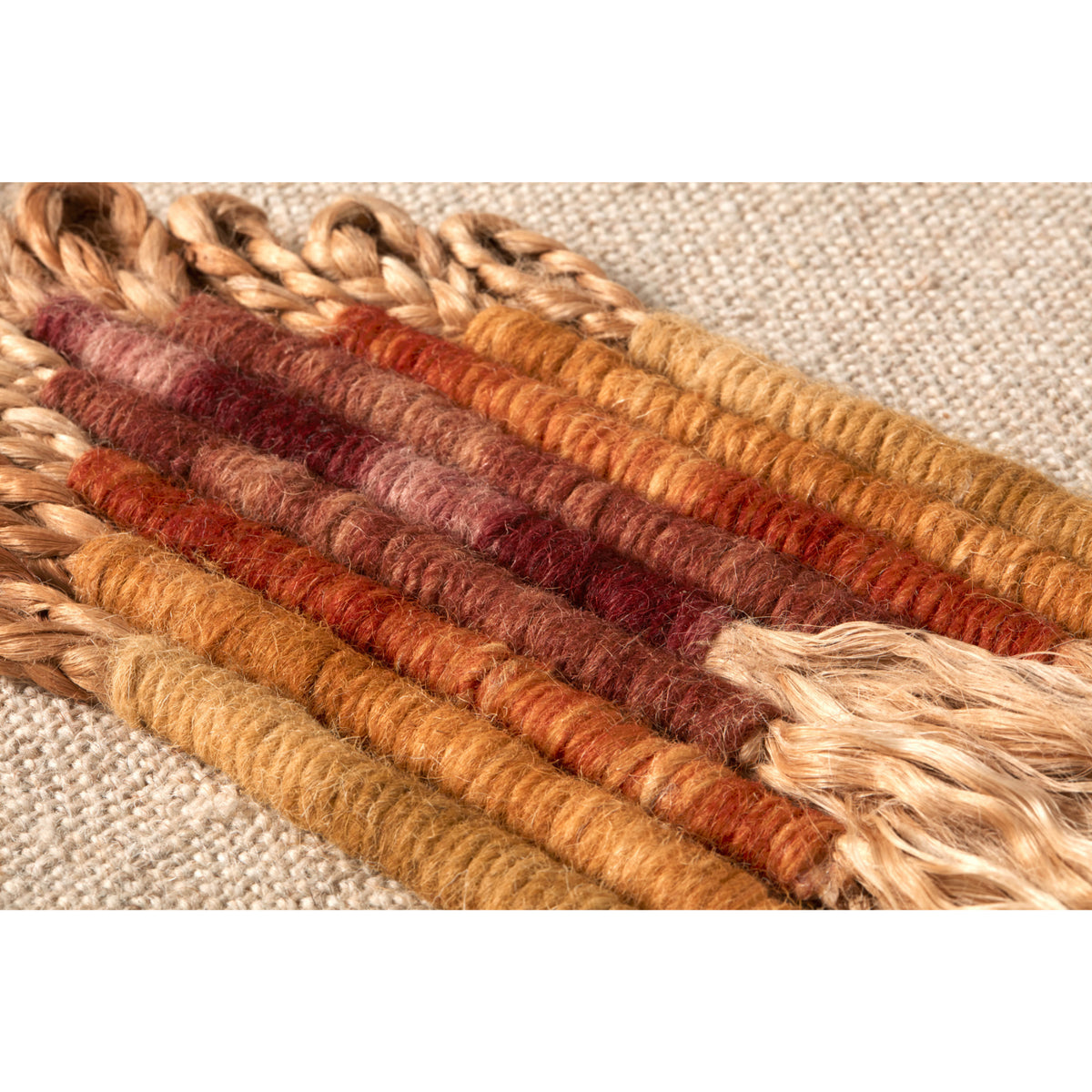 Loloi Chrissy Beige/Orange 1'-7" x 2'-1" Wall Art